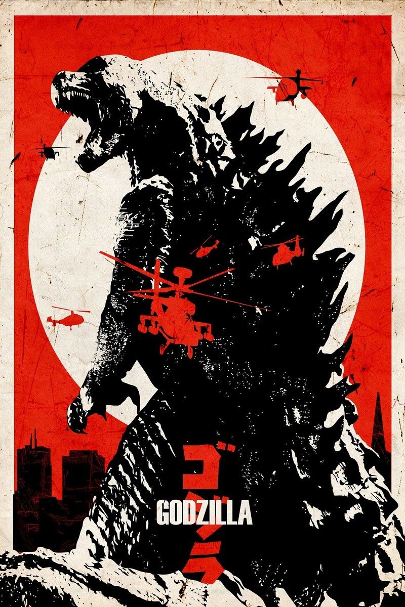 800x1200 Godzilla Art Poster T251