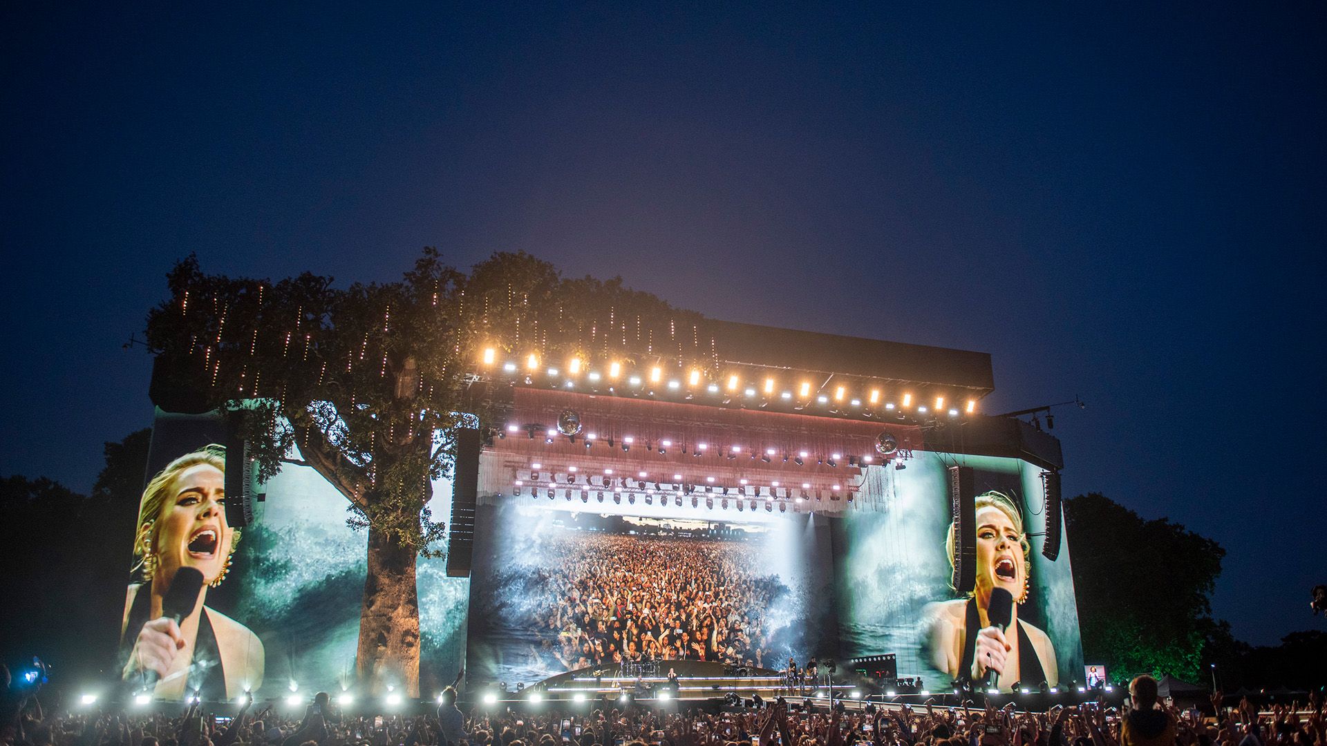 1920x1080 Adele in Hyde Park