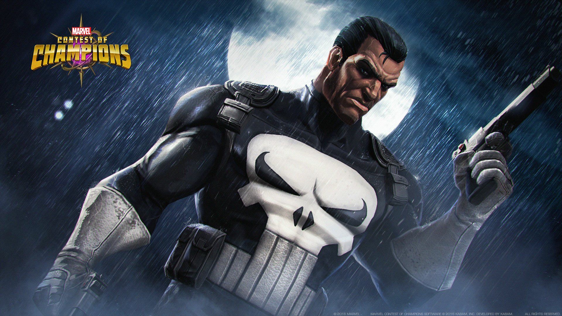 1920x1080 Punisher Unleashed: HD MARVEL Contest of Champions Hero Wallpaperx1080