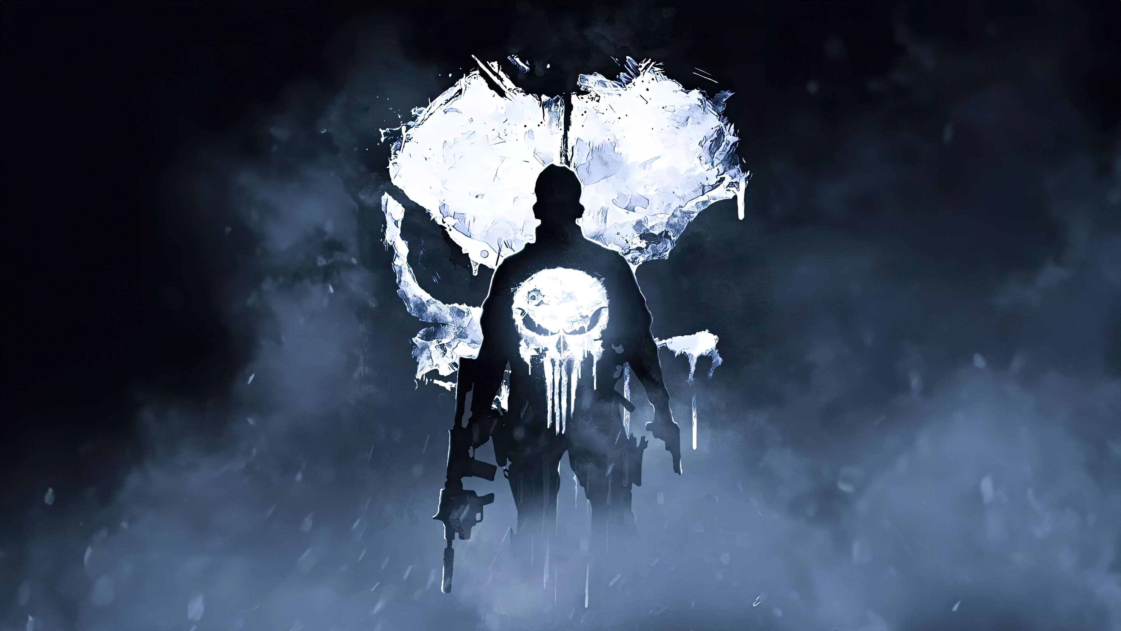 3840x2160 Wallpaper Punisher, assassin, shadow for mobile and desktop, section фантастика, resolution 3840x2160