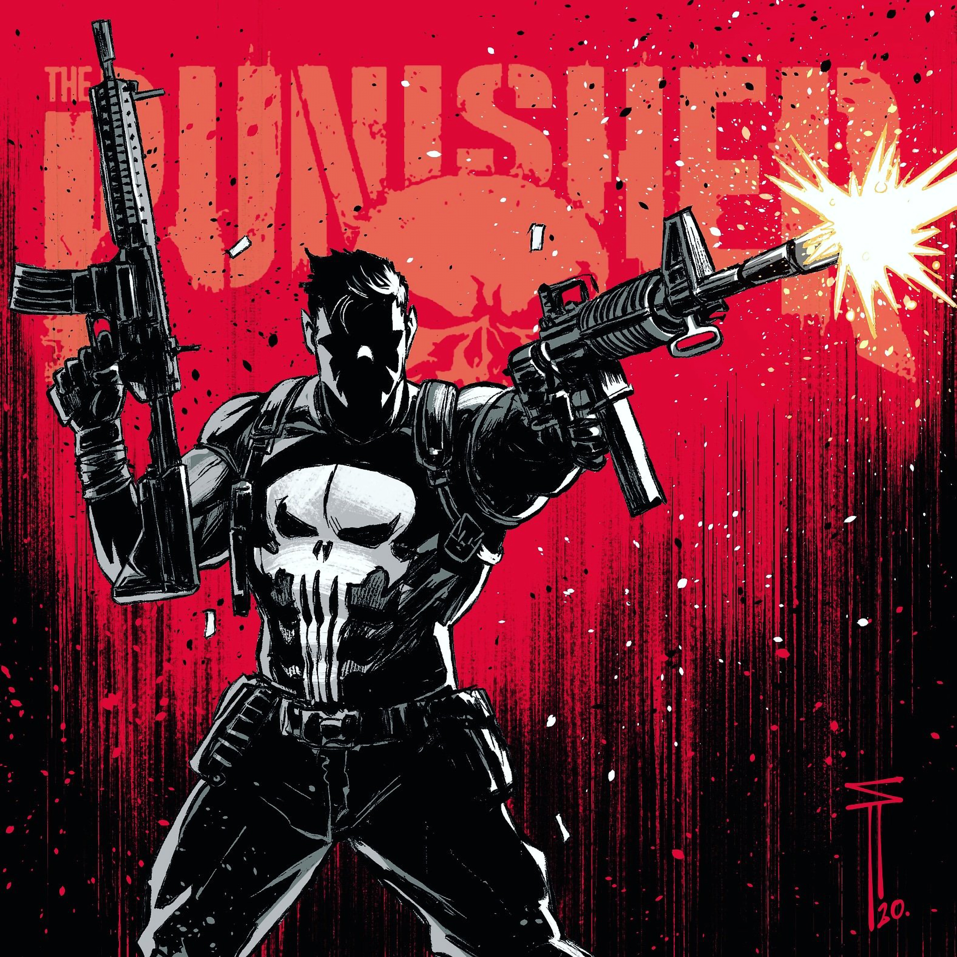 1920x1920 Marvel Punisher Art 2020 Wallpaper, HD Superheroes 4K Wallpaper, Image and Background