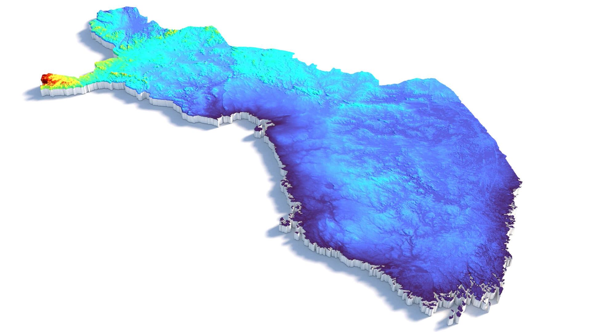 1920x1080 Finland Suomi Terrain Map