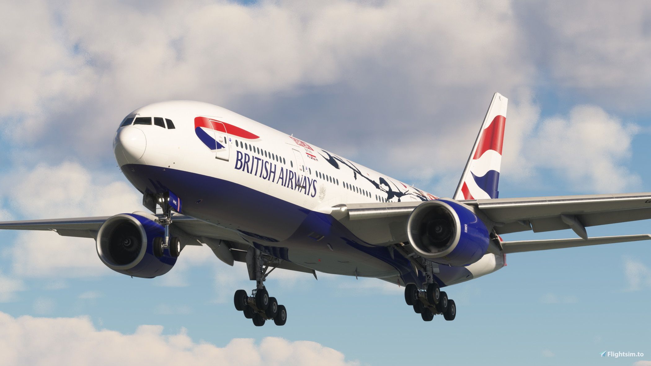 2100x1181 British Airways (Festival Of Creativity, G YMML) 777 200ER (RR) Liveries For MSFS