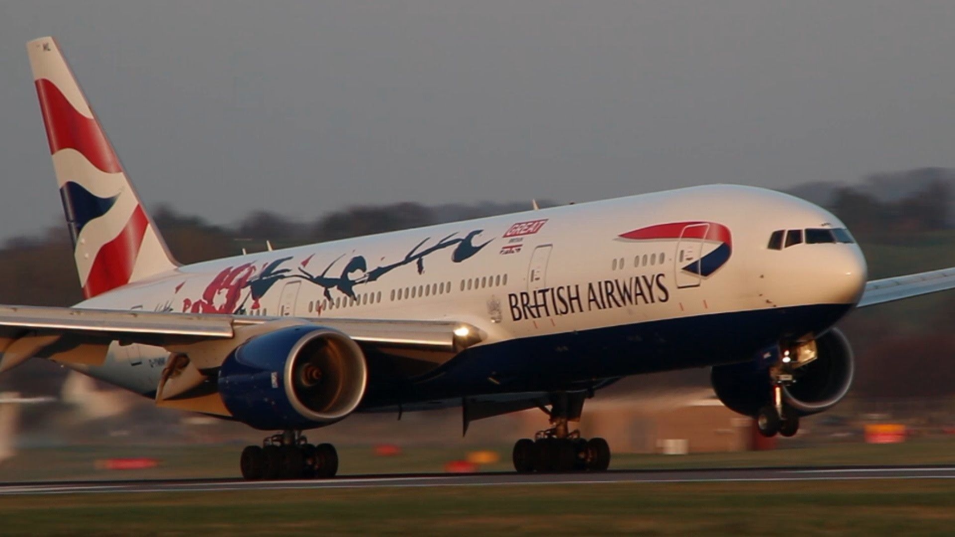 1920x1080 British Airways Boeing 777 236 G YMML Flight Community