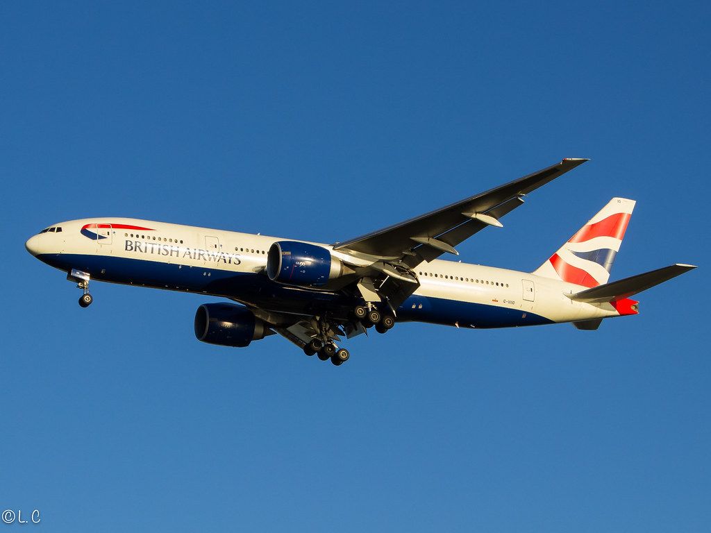 1024x768 British Airways G VIIO. Boeing 777 236ER KTPA