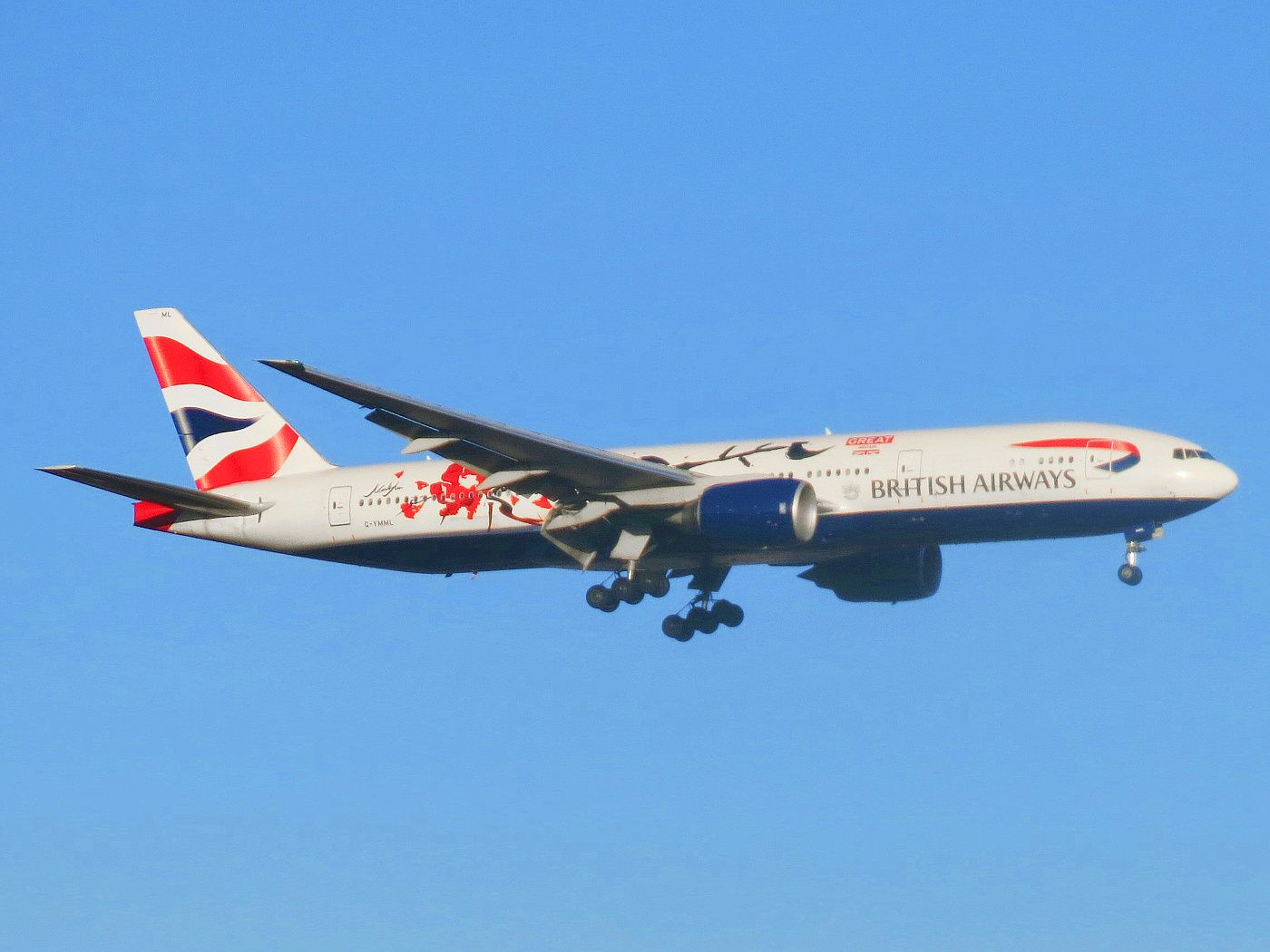 1400x1050 British Airways Boeing 777 236(ER) G YMML (Great Festival Of Creativity In Shanghai Livery)