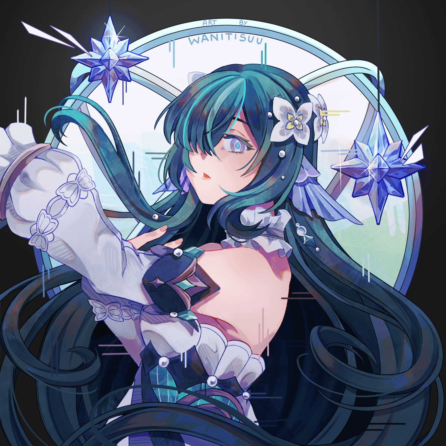 1800x1800 Vodyanitsa (1 9 Snehznaya Portraits) : R Genshin_Impact