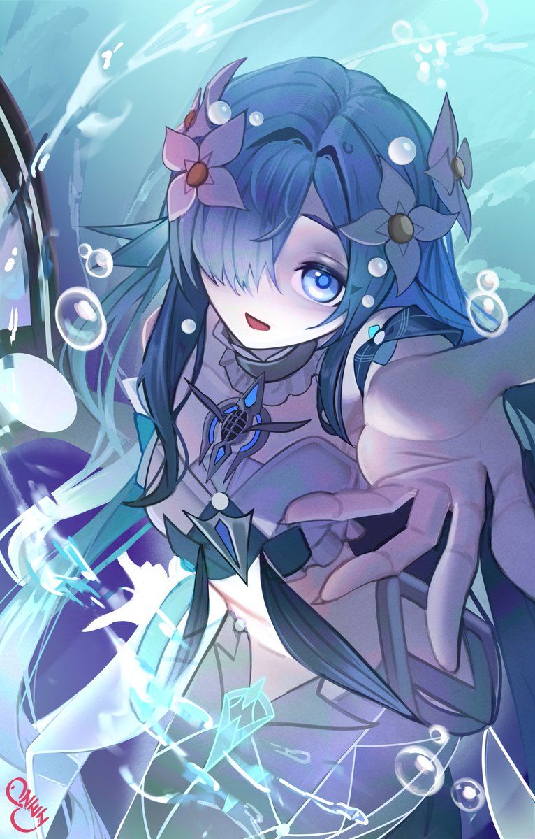 766x1200 Vodyanitsa #GenshinImpact #原神 #Snezhnaya #Art