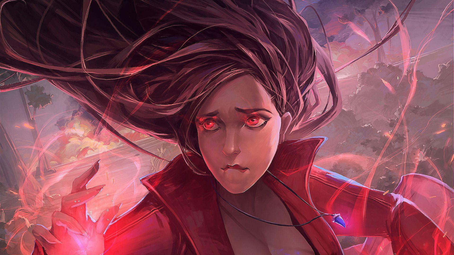 1920x1080 Scarlet Witch Wallpaper HD Wallpaper