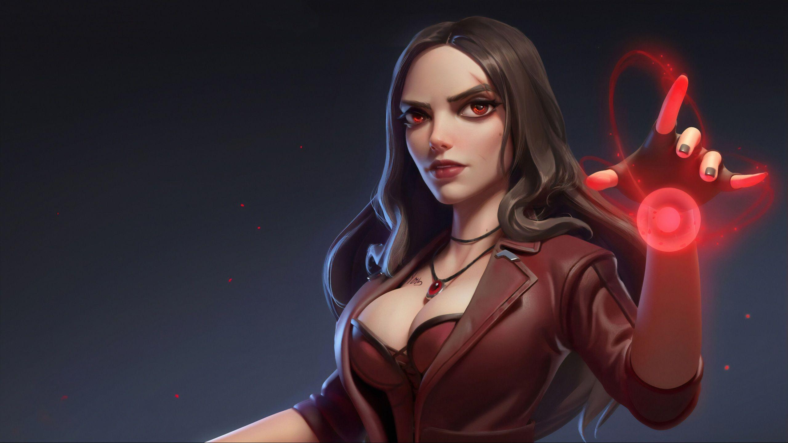 2560x1440 Wallpaper 4k Scarlet Witch Art 4k Wallpaper, Artstation Wallpaper, Hd Wallpaper, Marvel Wallpaper, Scarlet Witch Wallpaper, Superheroes Wallpaper