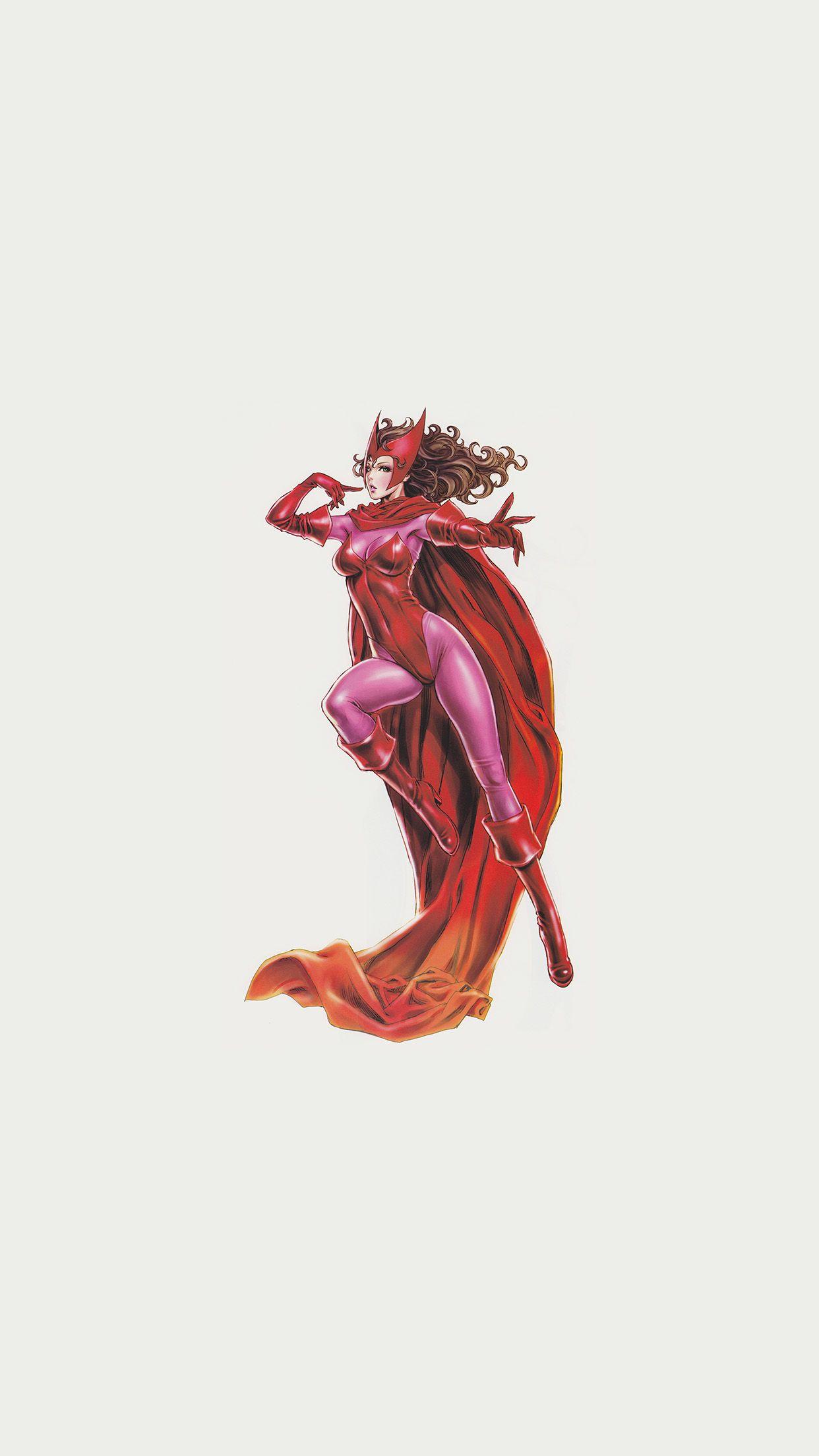1242x2208 scarlet witch avengers comics illust art film