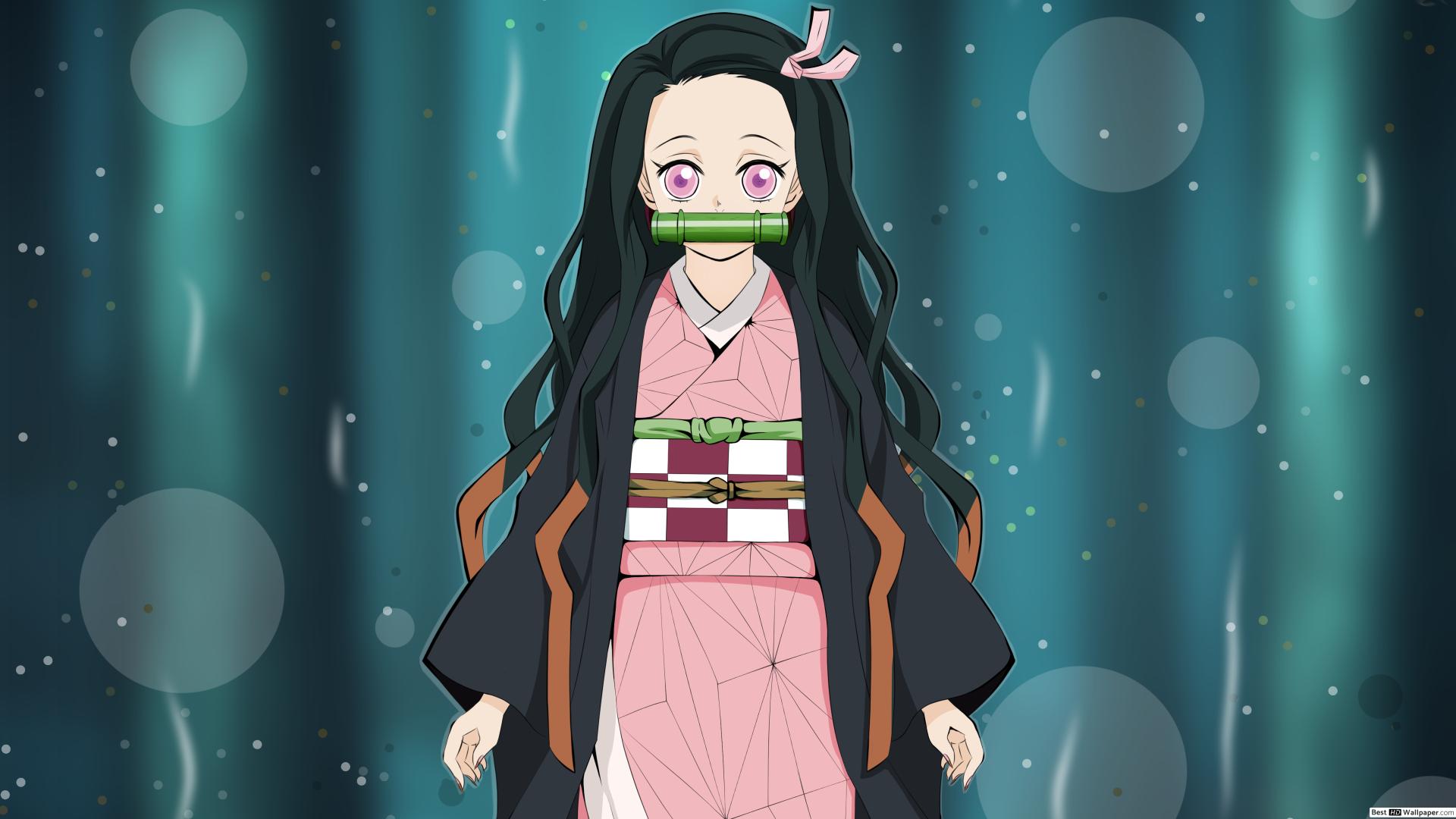 1920x1080 Nezuko HD wallpaper download