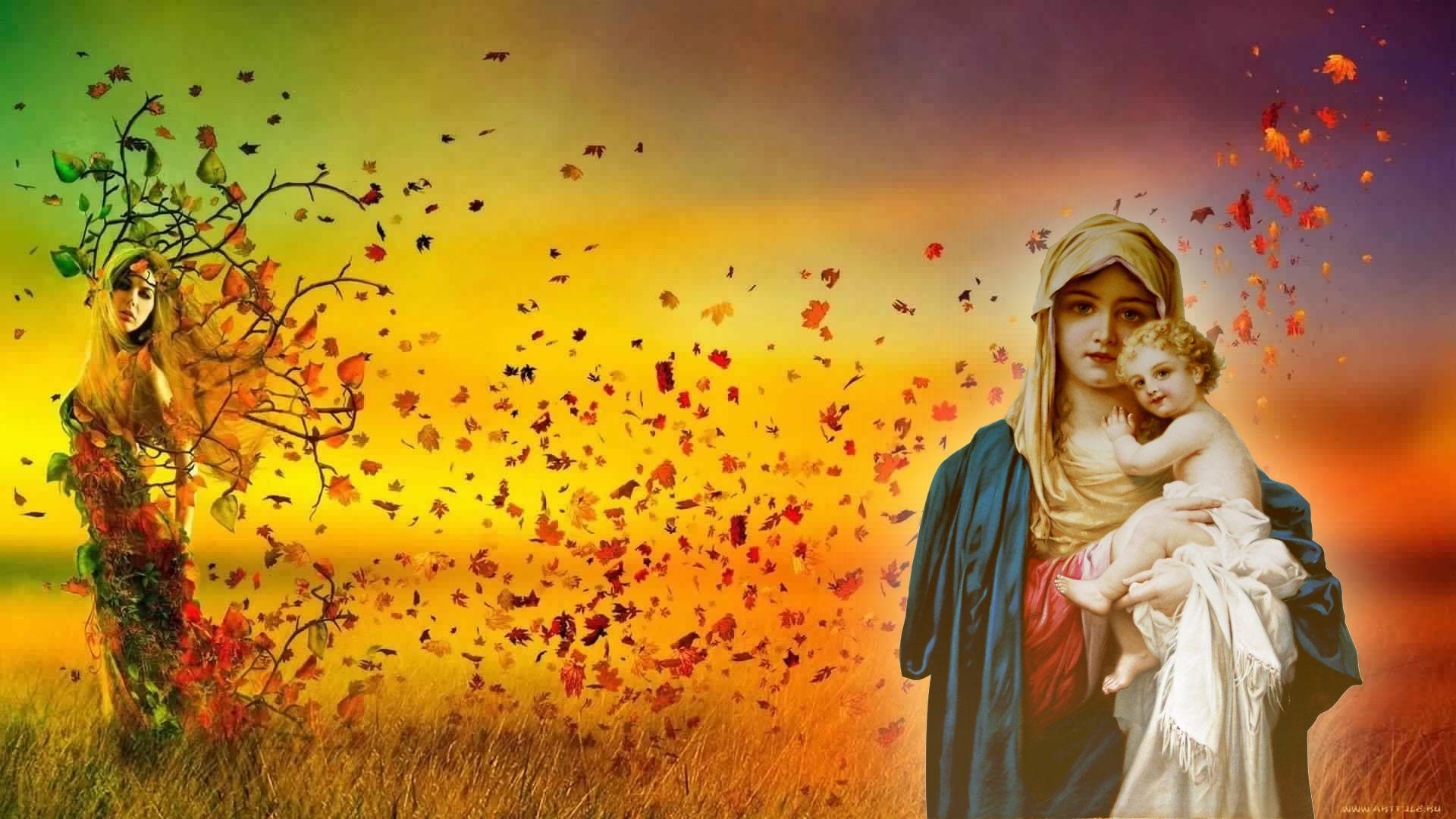 1920x1080 Mother Mary Wallpaper HD