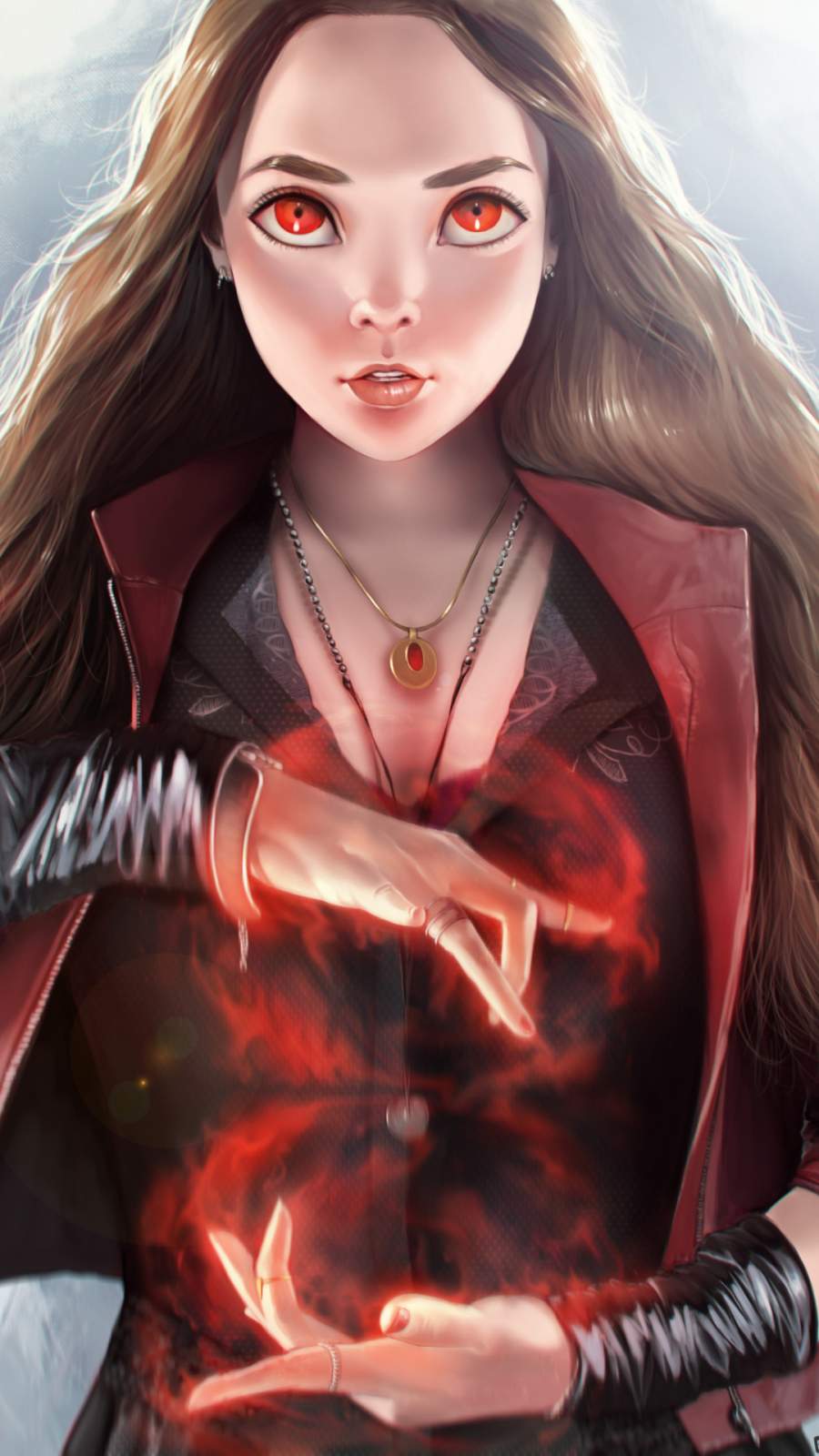 900x1600 Cute Scarlet Witch iPhone Wallpaper Wallpaper : iPhone Wallpaper