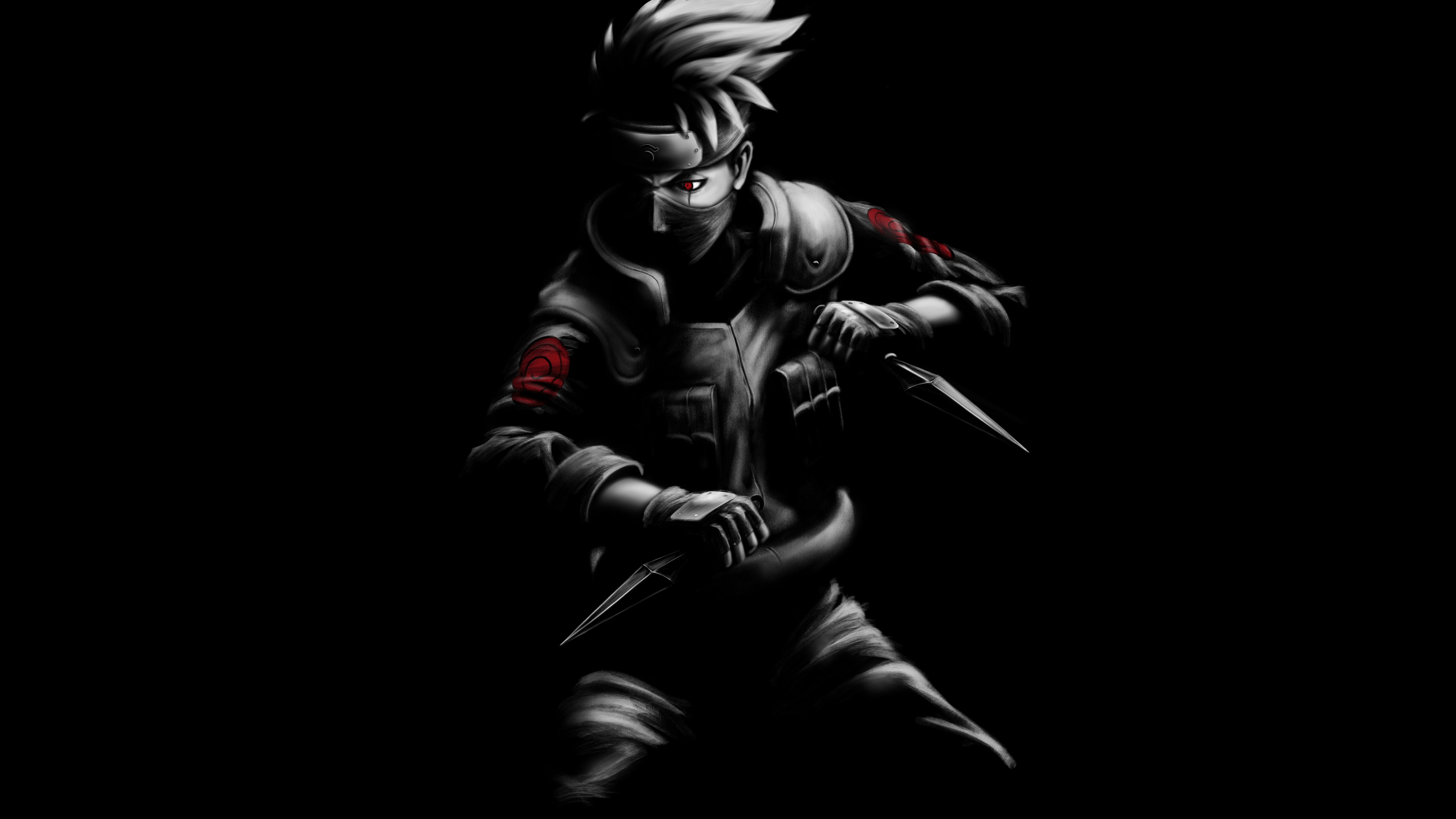 4622x2600 Black Art Anime 4k Wallpaper