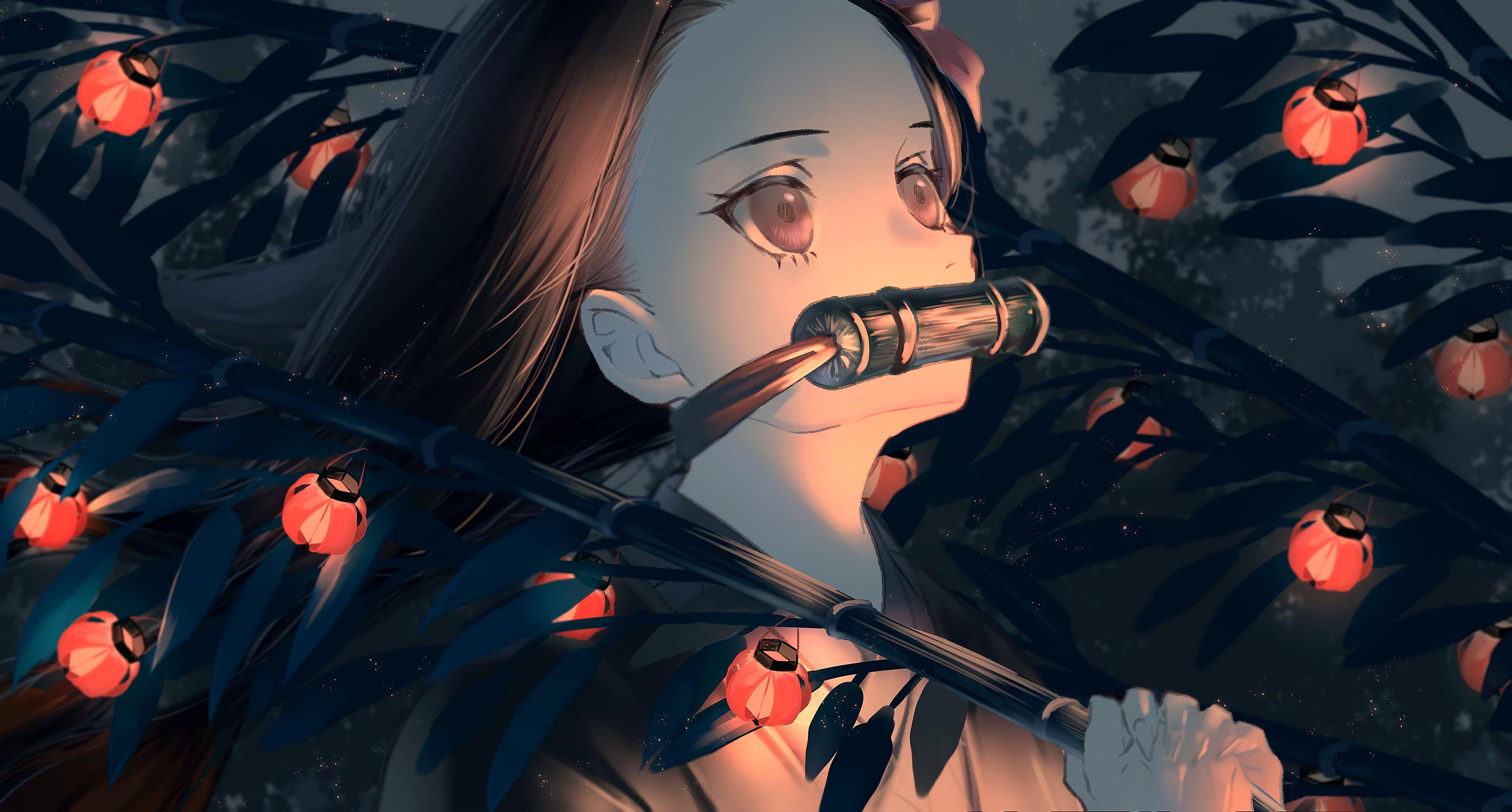 4600x2470 Kamado Nezuko Demon Slayer #lantern K #wallpaper #hdwallpaper #desktop. Anime, Painting kits, Slayer