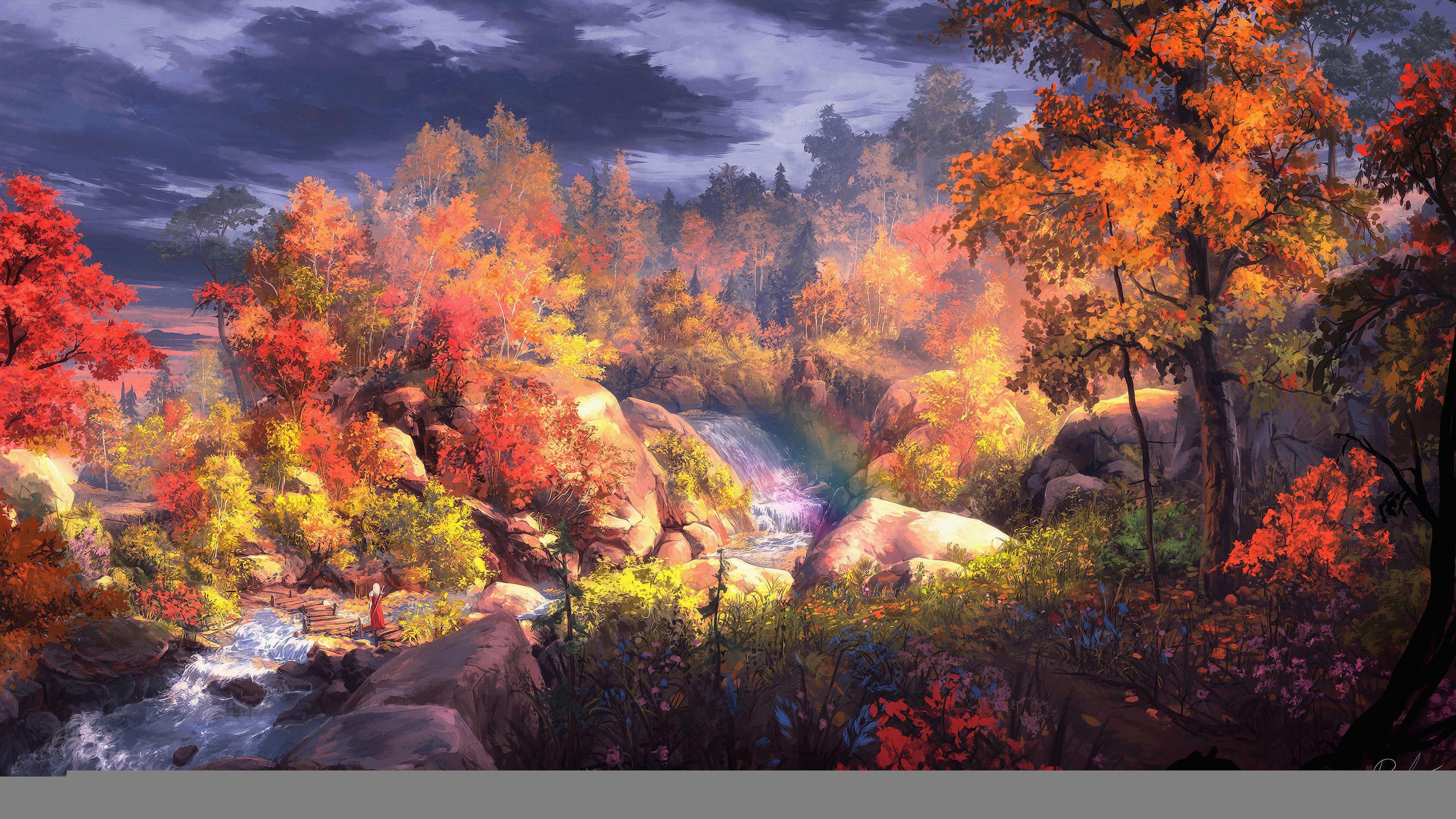 3840x2160 Anime Thanksgiving Wallpaper 4K .