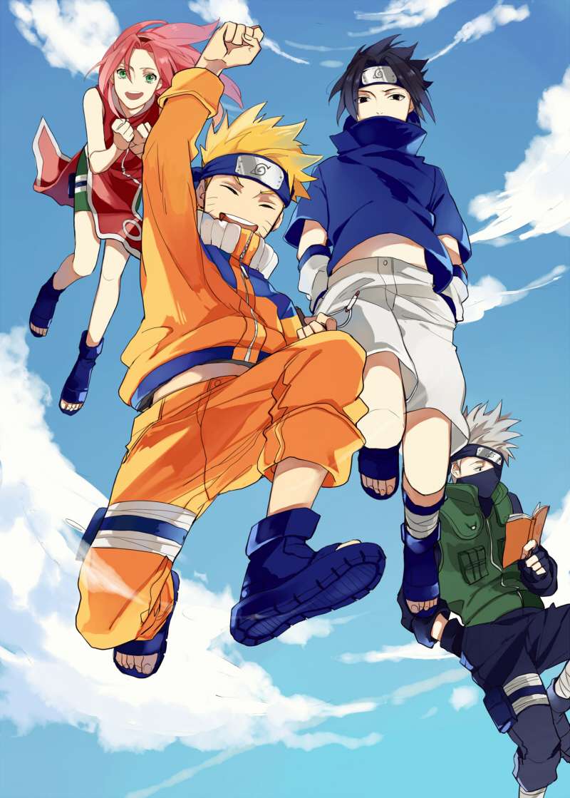 800x1119 Naruto Team 7 Hình Nền iPhone