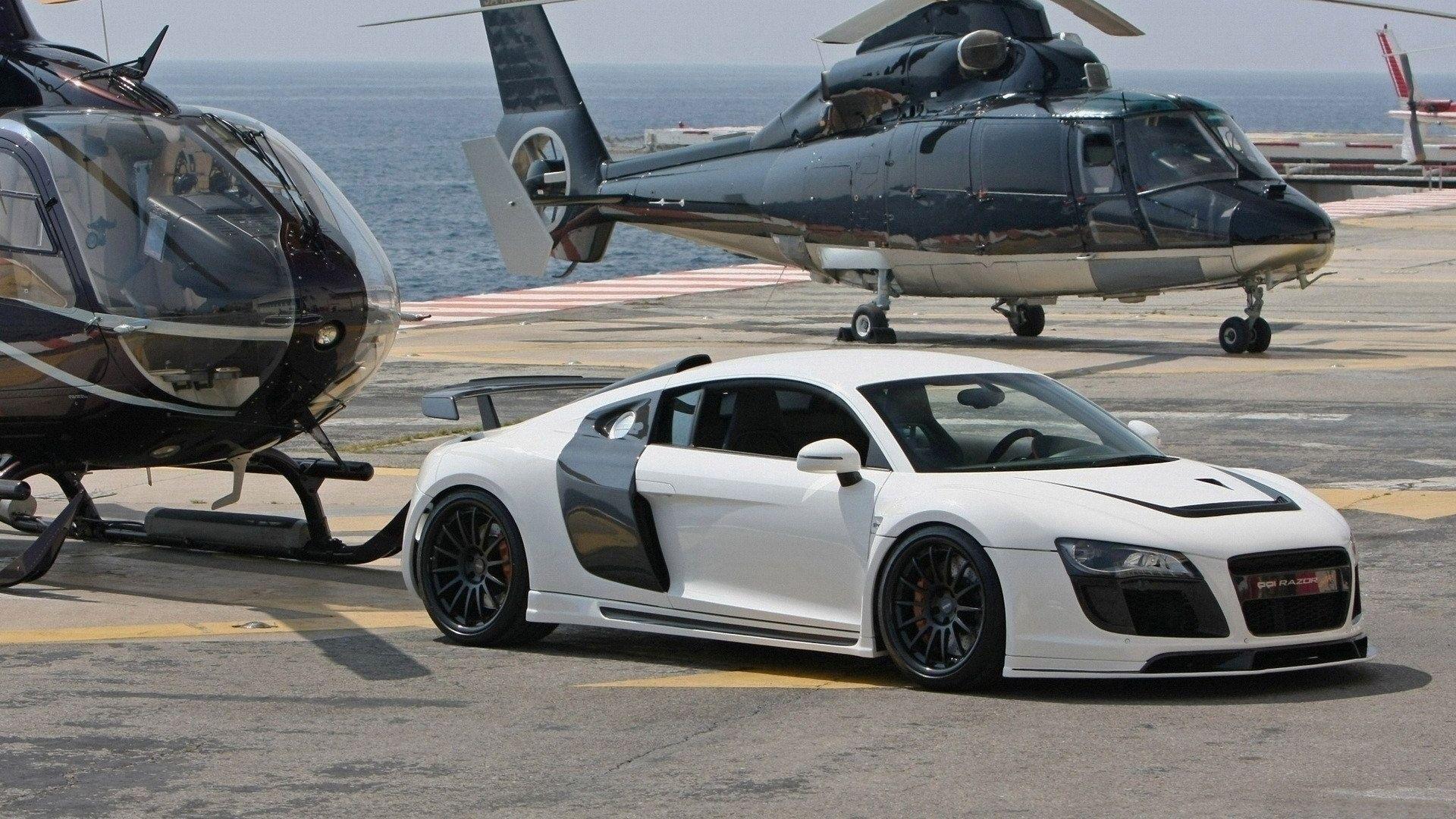 1920x1080 audi auto car helicopter style wallpaper