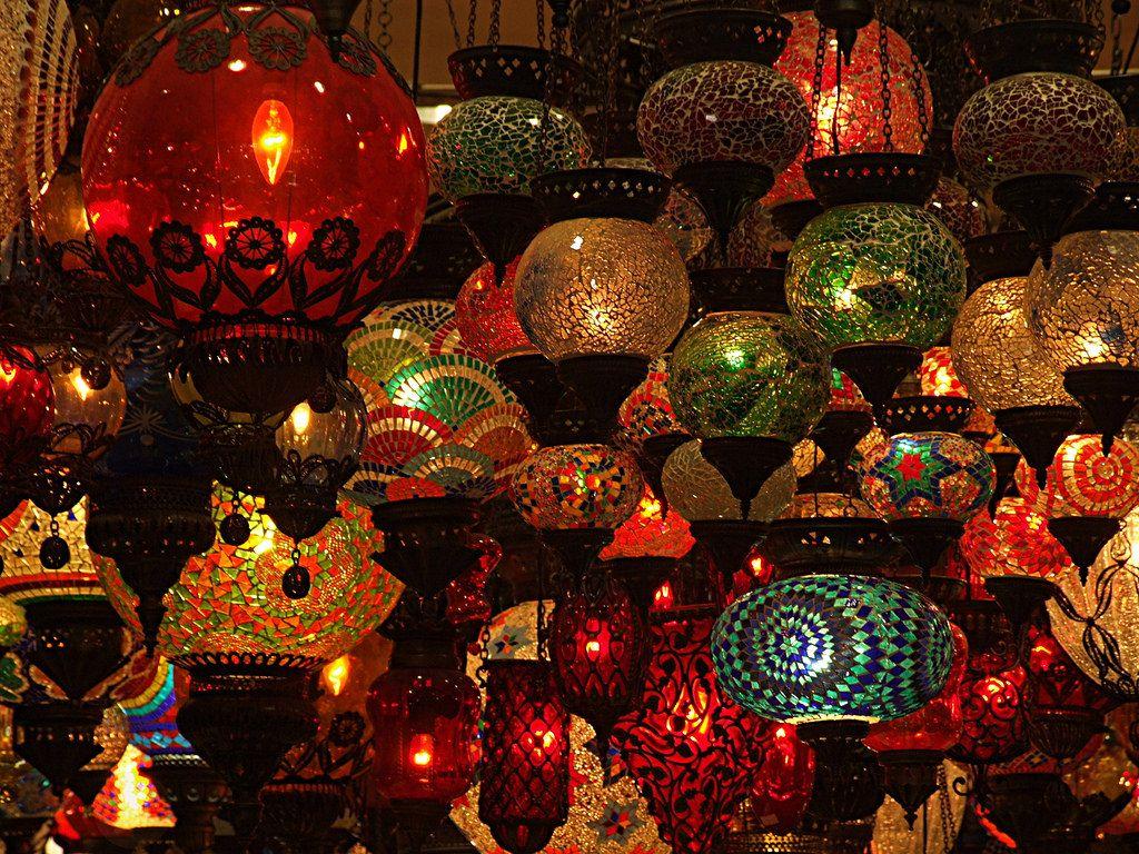 1024x768 turkish lights. bodrum, turkey