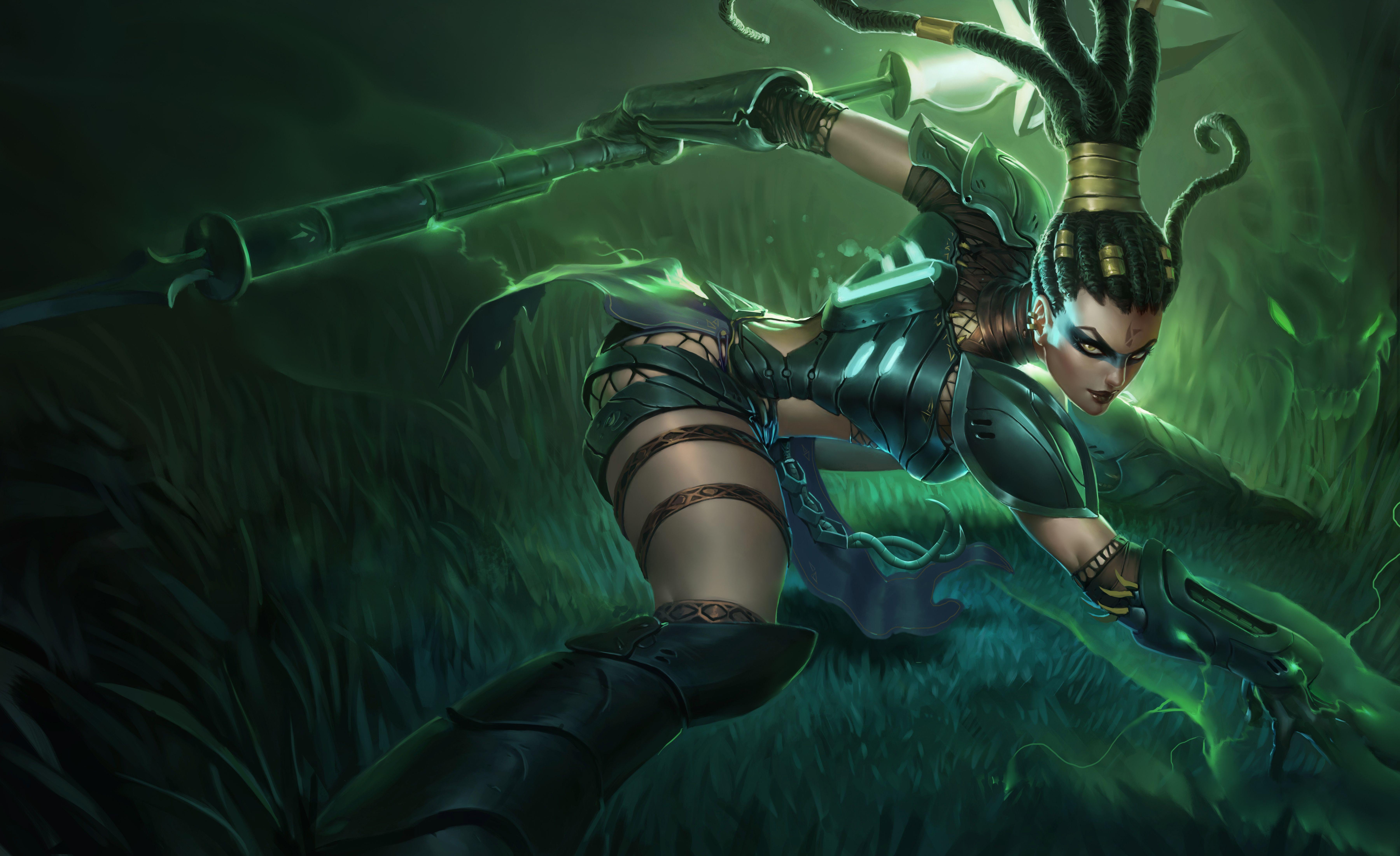 7200x4400 Headhunter Nidalee League Of Legends 8k, HD Games, 4k Wallpaper, Image, Background, Photo and Picture