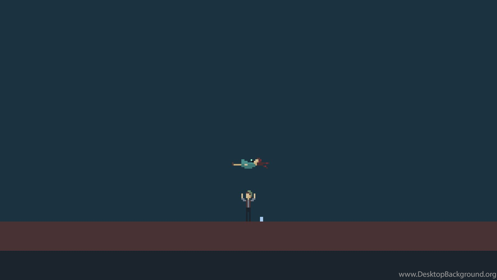 1600x900 Minimalistic Studio Ghibli Laputa Castle In The Sky Desktop Background