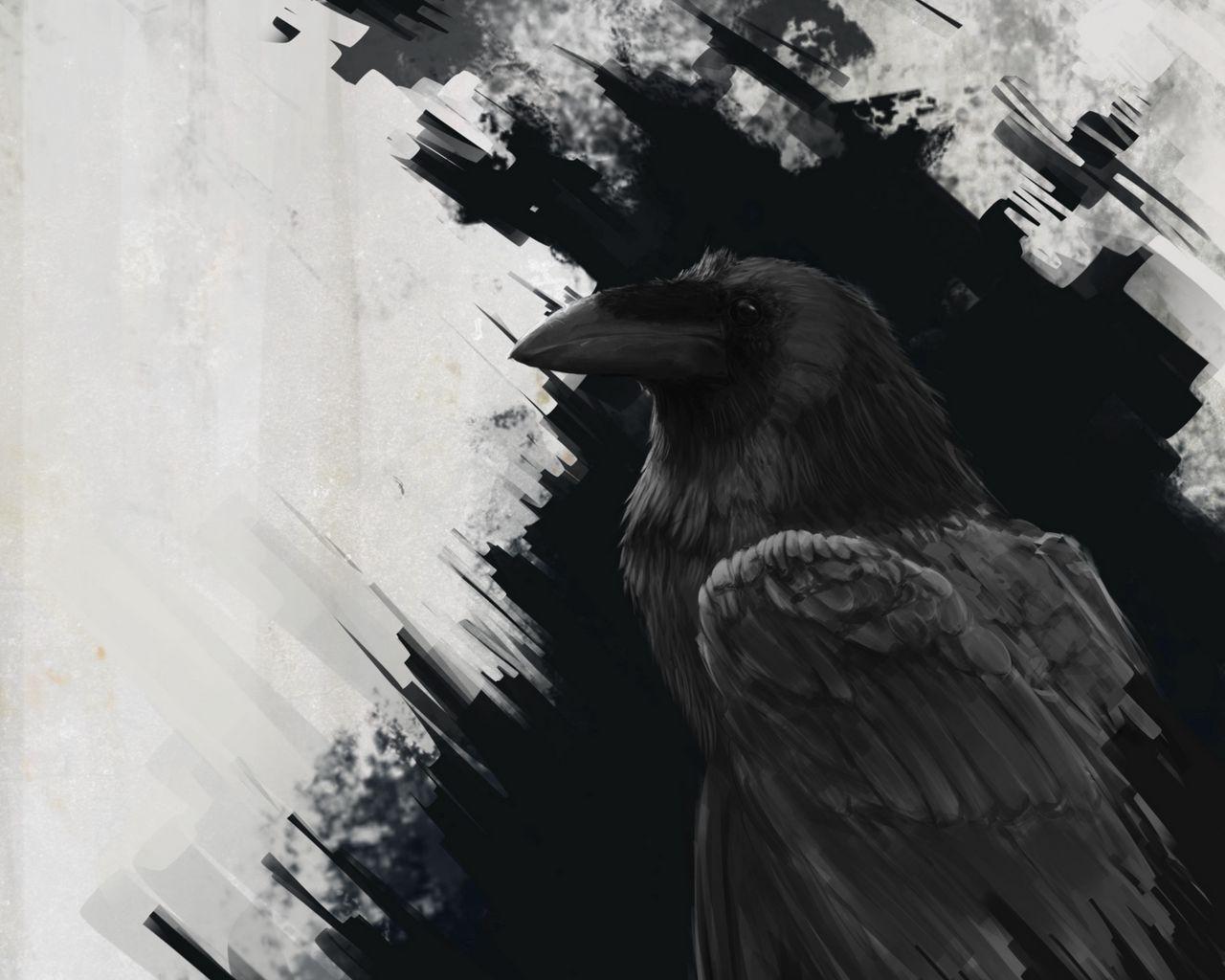 Raven Art Wallpapers Top Free Raven Art Backgrounds Wallpaperaccess