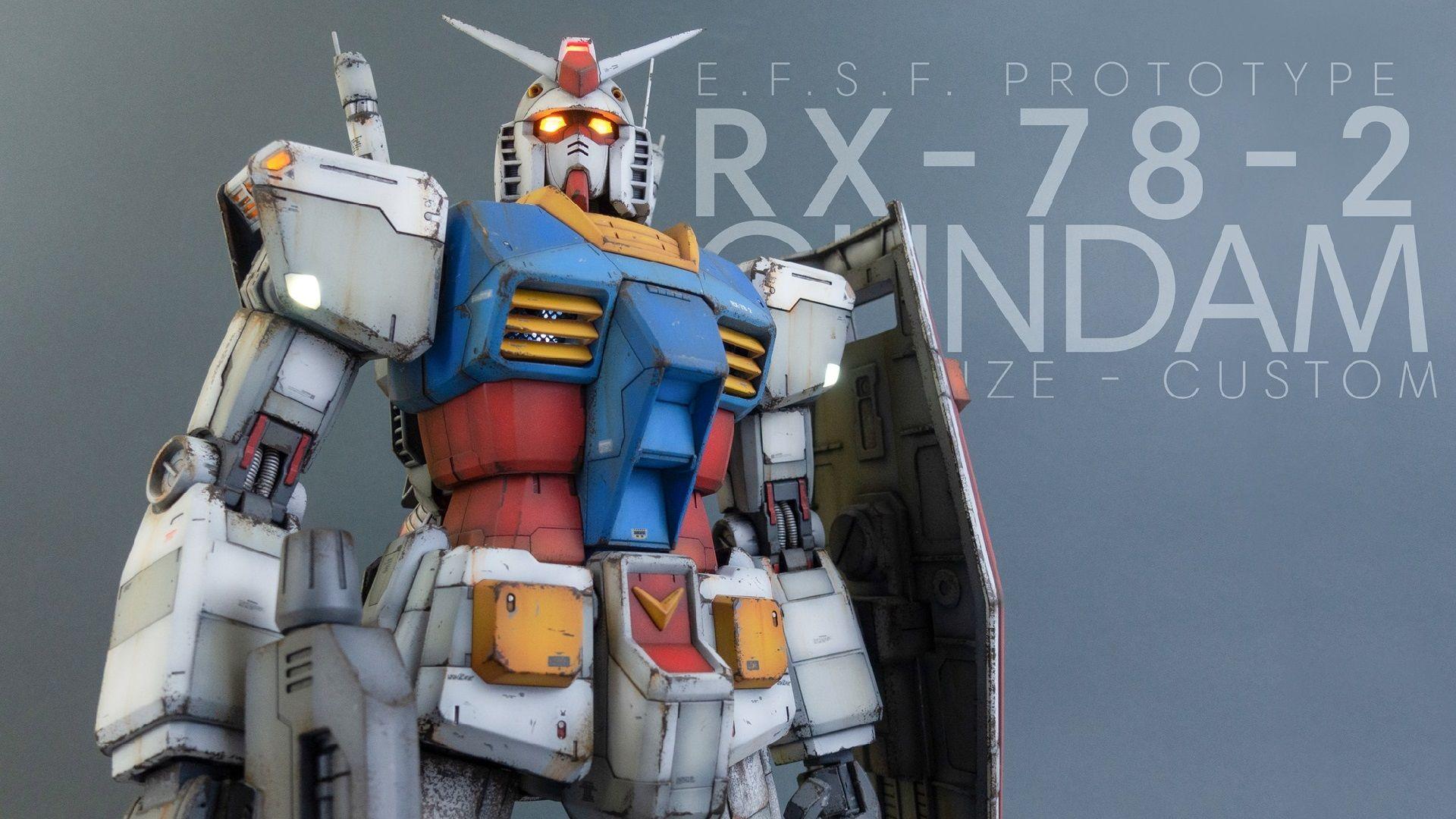1920x1080 Mobile Suit Mobile Suit Gundam RX 78 Gundam Futuristic Science Fiction Anime Robot Mech Photography Wallpaper:1920x1080