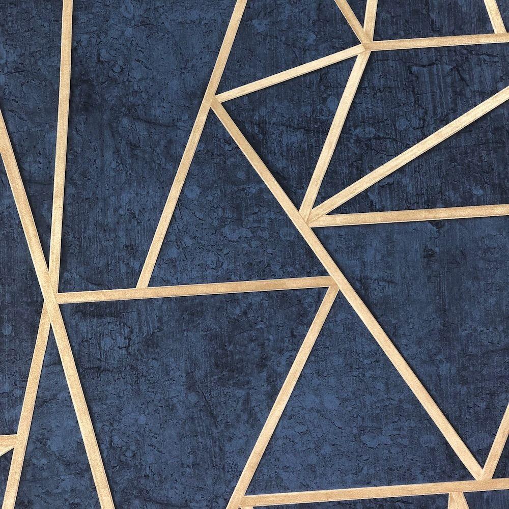 Blue and Gold Geometric Wallpapers Top Free Blue and Gold Geometric