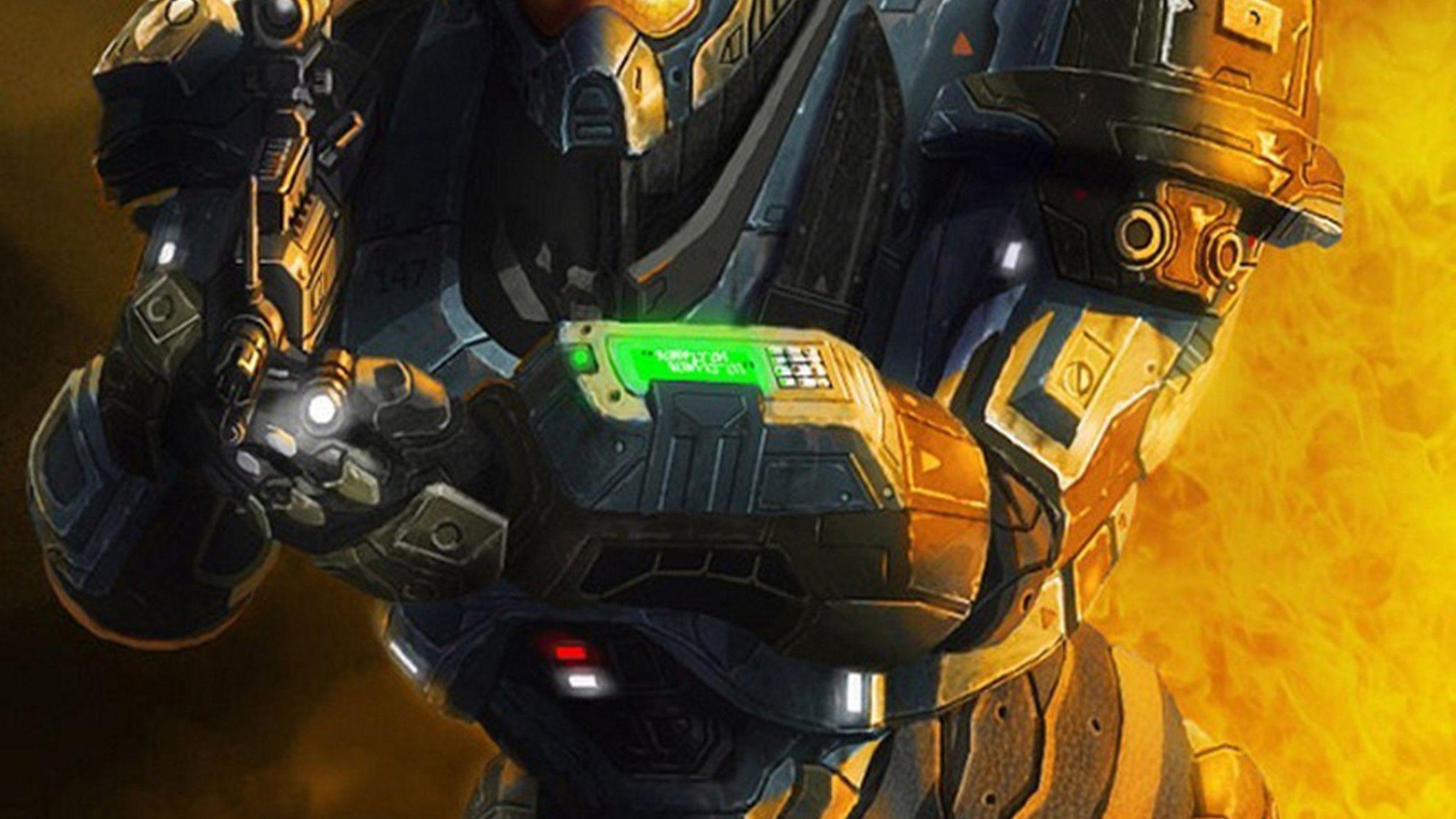 2400x1350 Halo Spartan Fan Art Wallpaper & Background Download