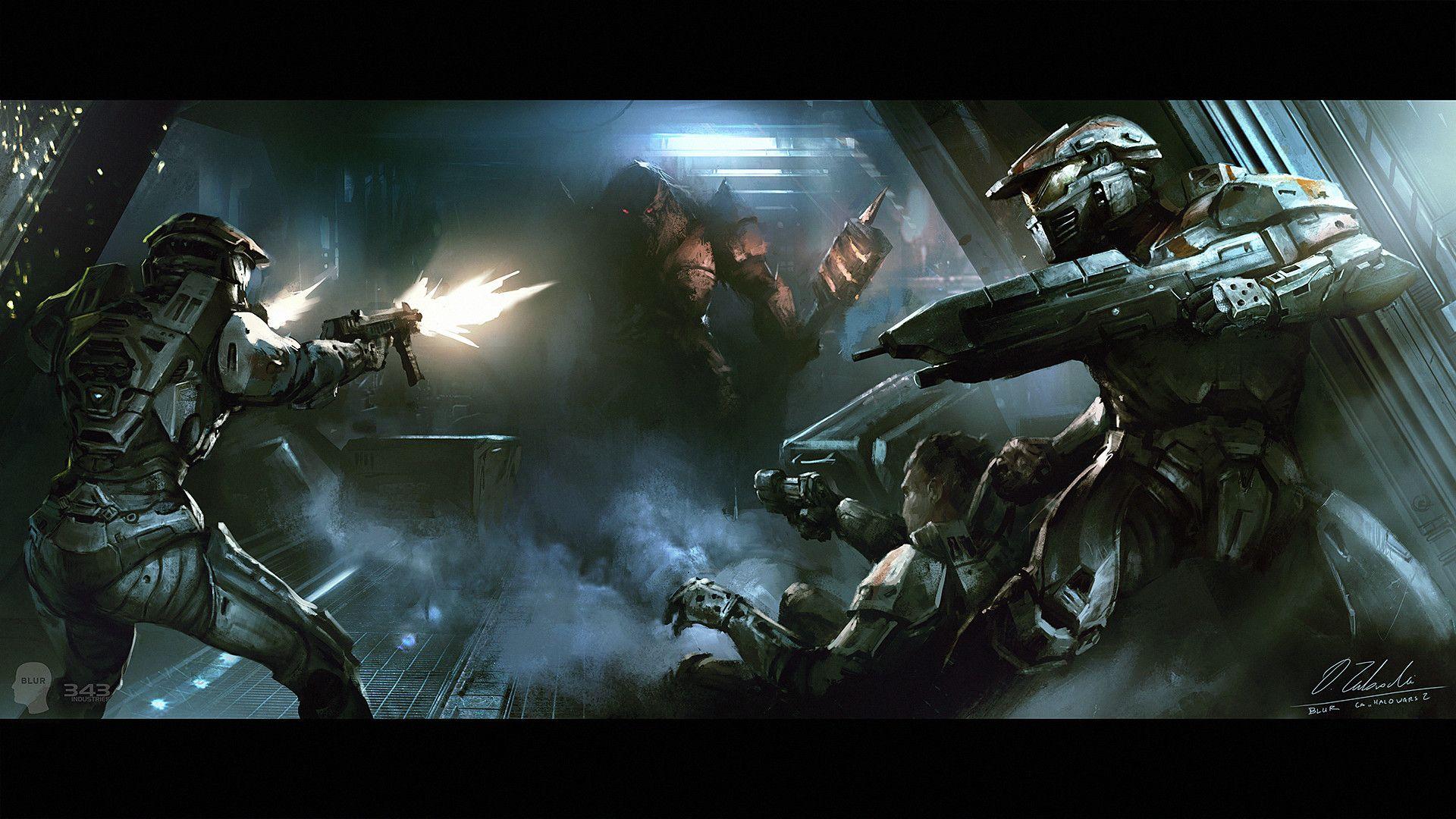 1920x1080 Halo Wars 2: Escape By Darek Zabrocki [x Post R ImaginaryHalo]