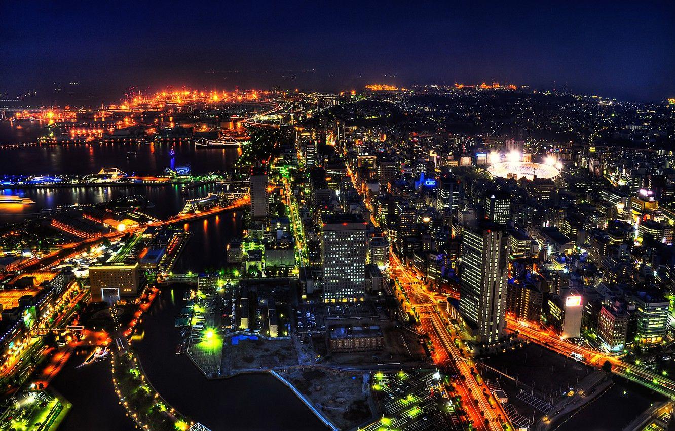 1332x850 Wallpaper night, Japan, Tokyo, Japan, Shibuya, night image for desktop, section город