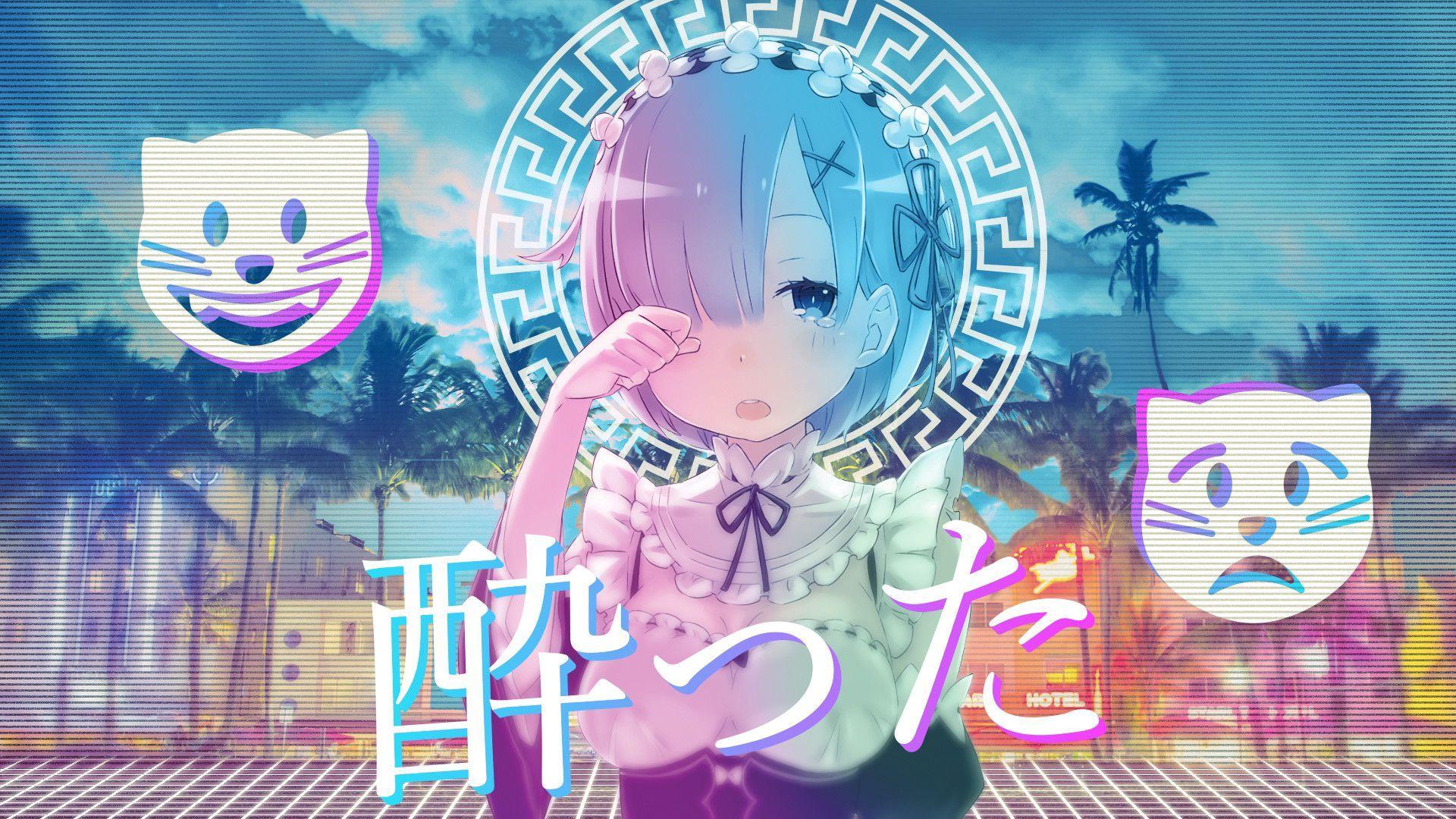 1920x1080 Pastel Anime Laptop Wallpaper