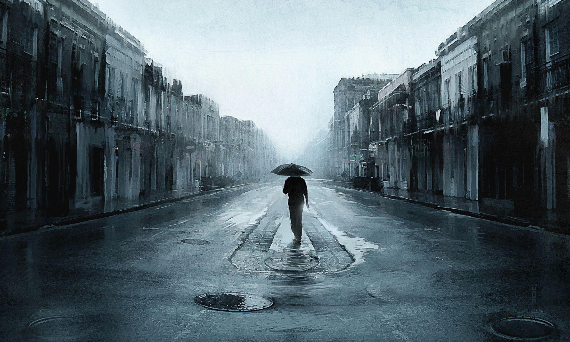2000x1200 Lonely Man Wallpaper