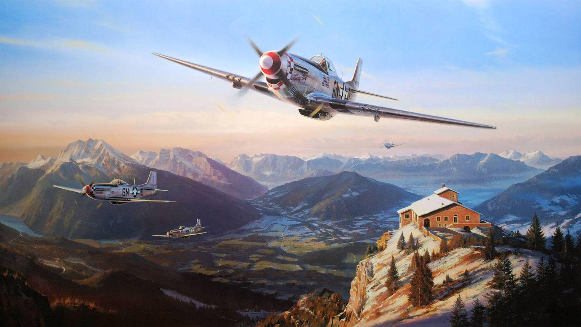 1920x1080 Nicolas Trudgian Máy bay quân sự Bắc Mỹ P 51 Mustang