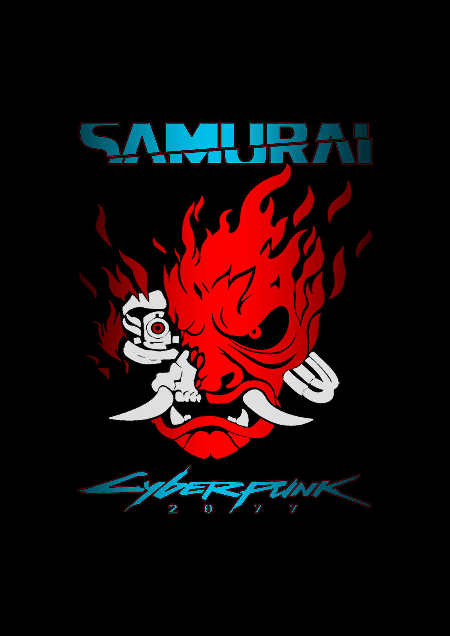 1448x2048 Cyberpunk 2077 Logo Wallpaper