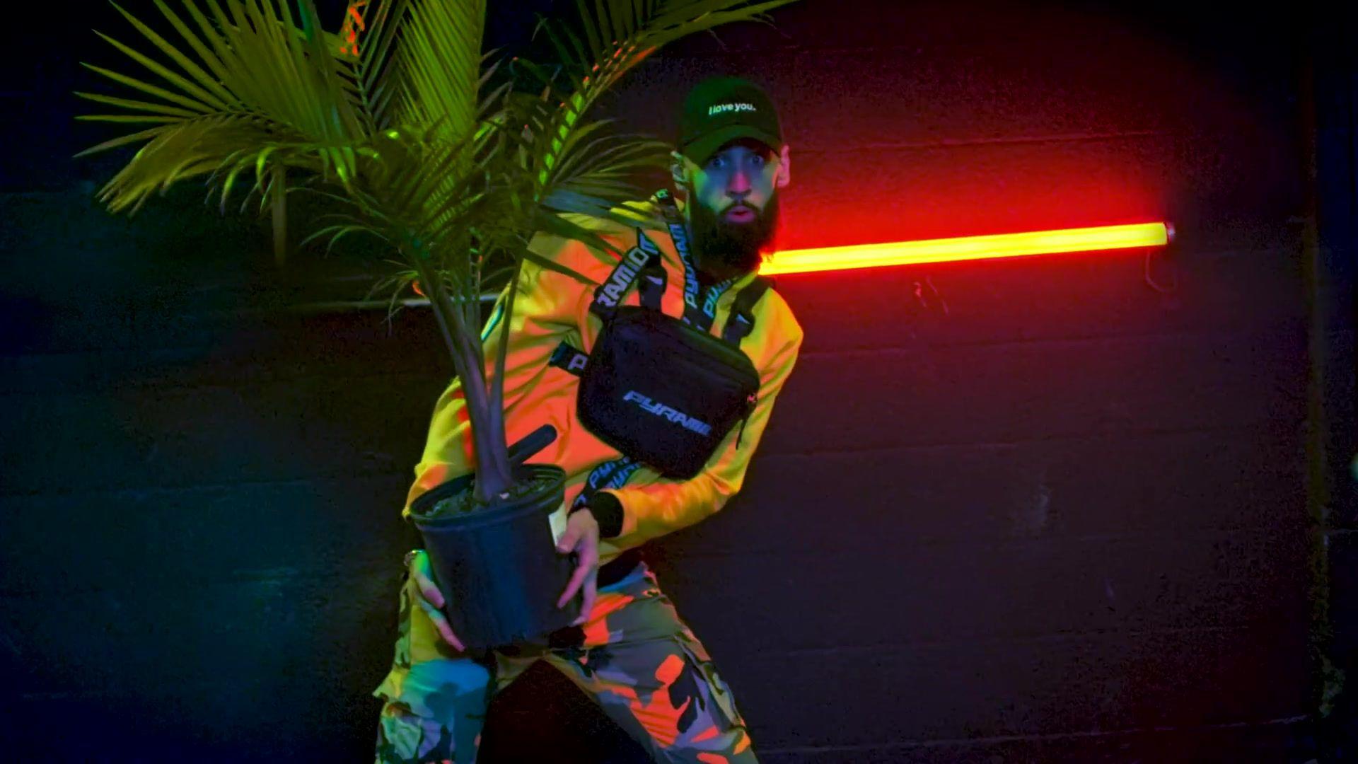 1920x1080 Black Pyramid Yellow Jacket & Black Bag In Wobble Up By Chris Brown Ft. Nicki Minaj, G Eazy (2019)