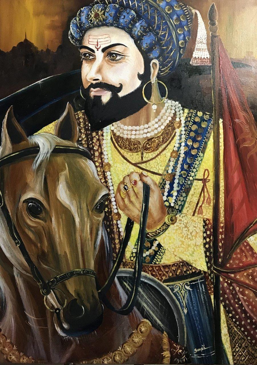 902x1280 Buy Chatrapati Shivaji Maharaj Handmade Painting By HD Shivaji Maharaj Wallpaper & Background Download