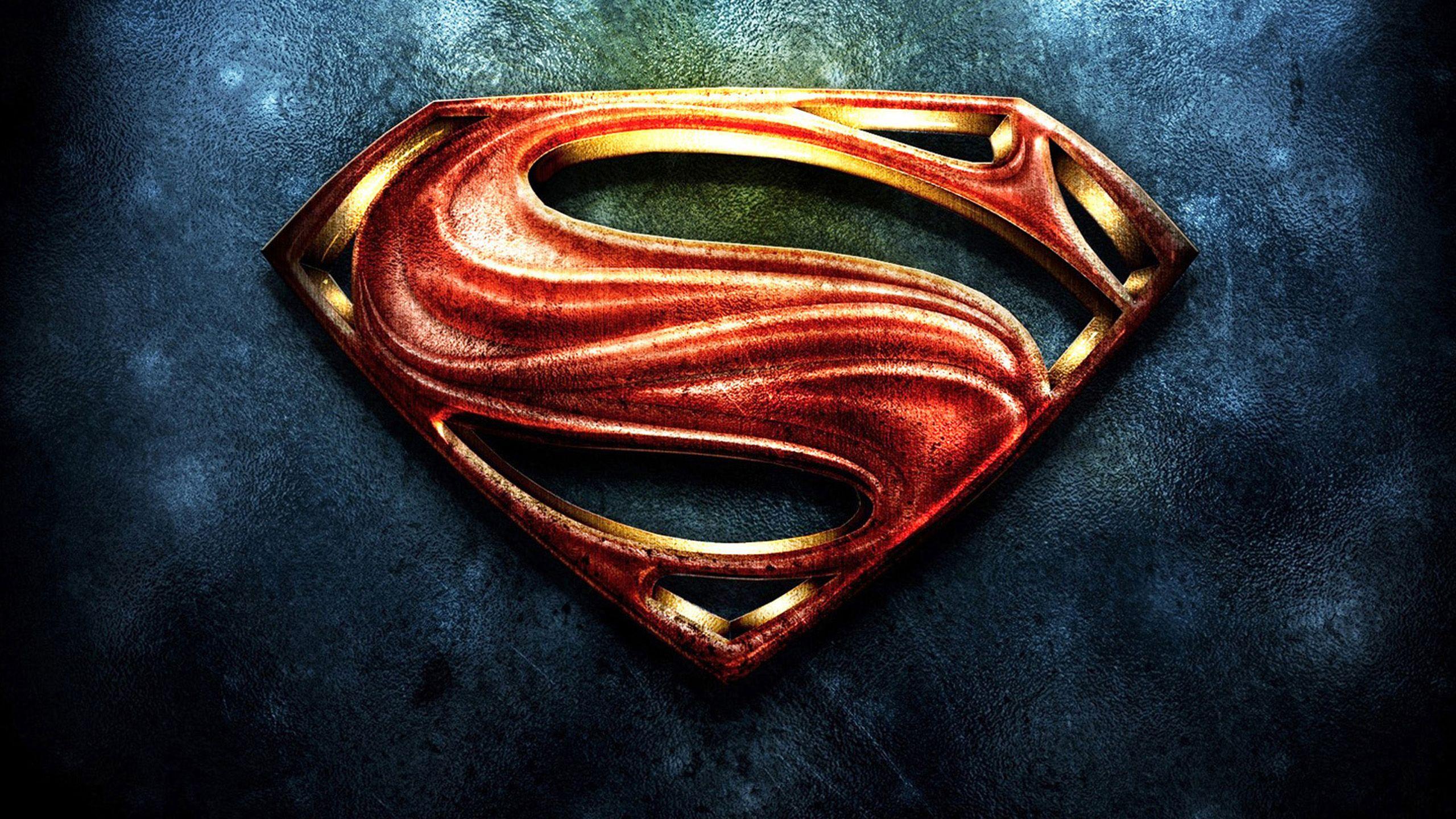 2560x1440 HD Superman Logo iPad Background