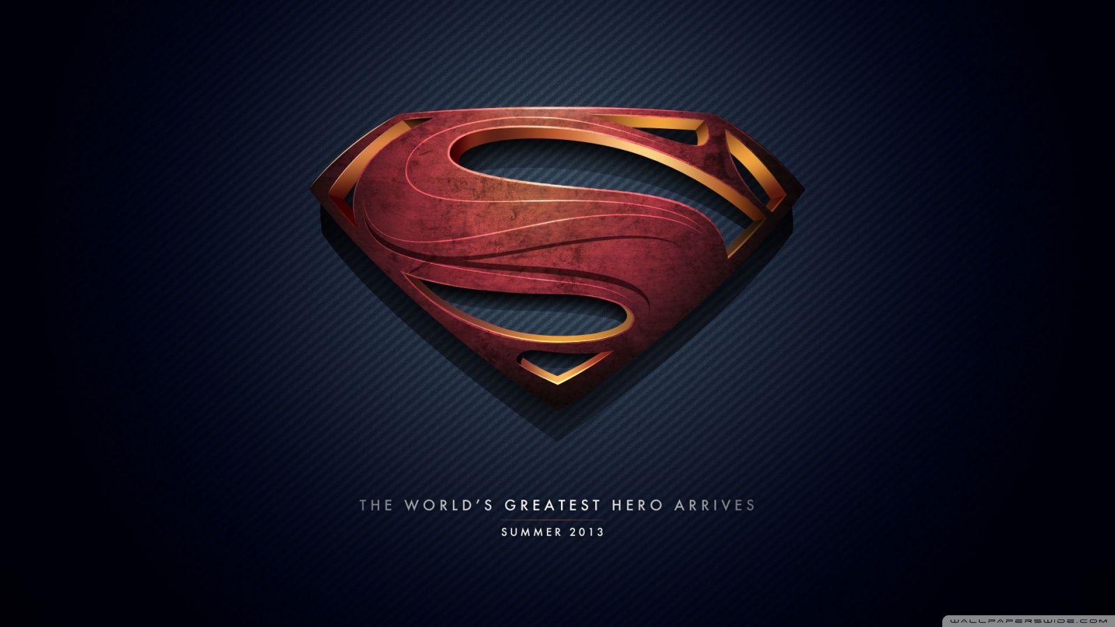 1600x900 Man of Steel Logo Ultra HD Desktop Background Wallpaper for 4K UHD TV : Tablet
