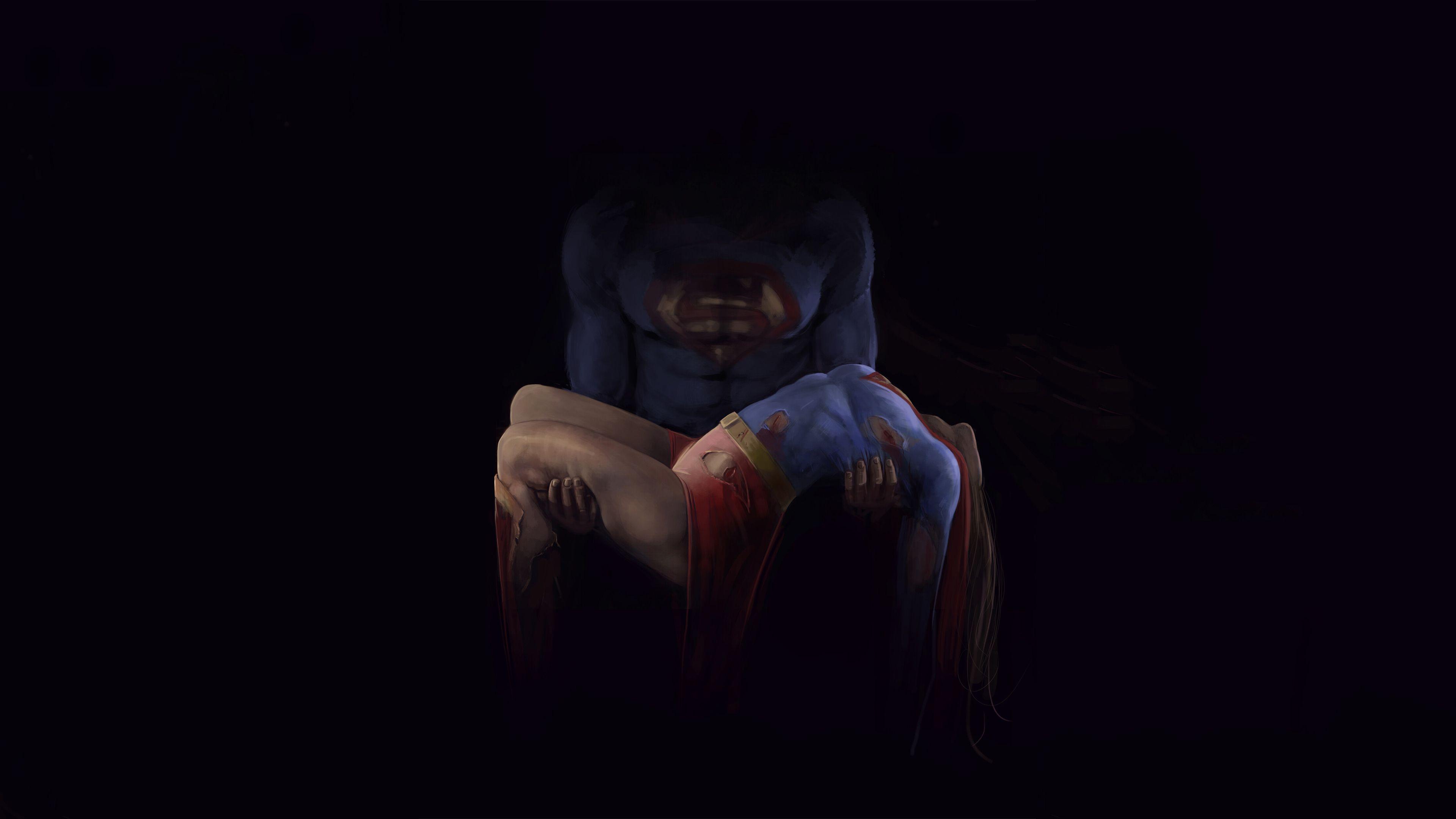3840x2160 Superman Saved Supergirl, HD Superheroes, 4k Wallpaper, Image, Background, Photo and Picture