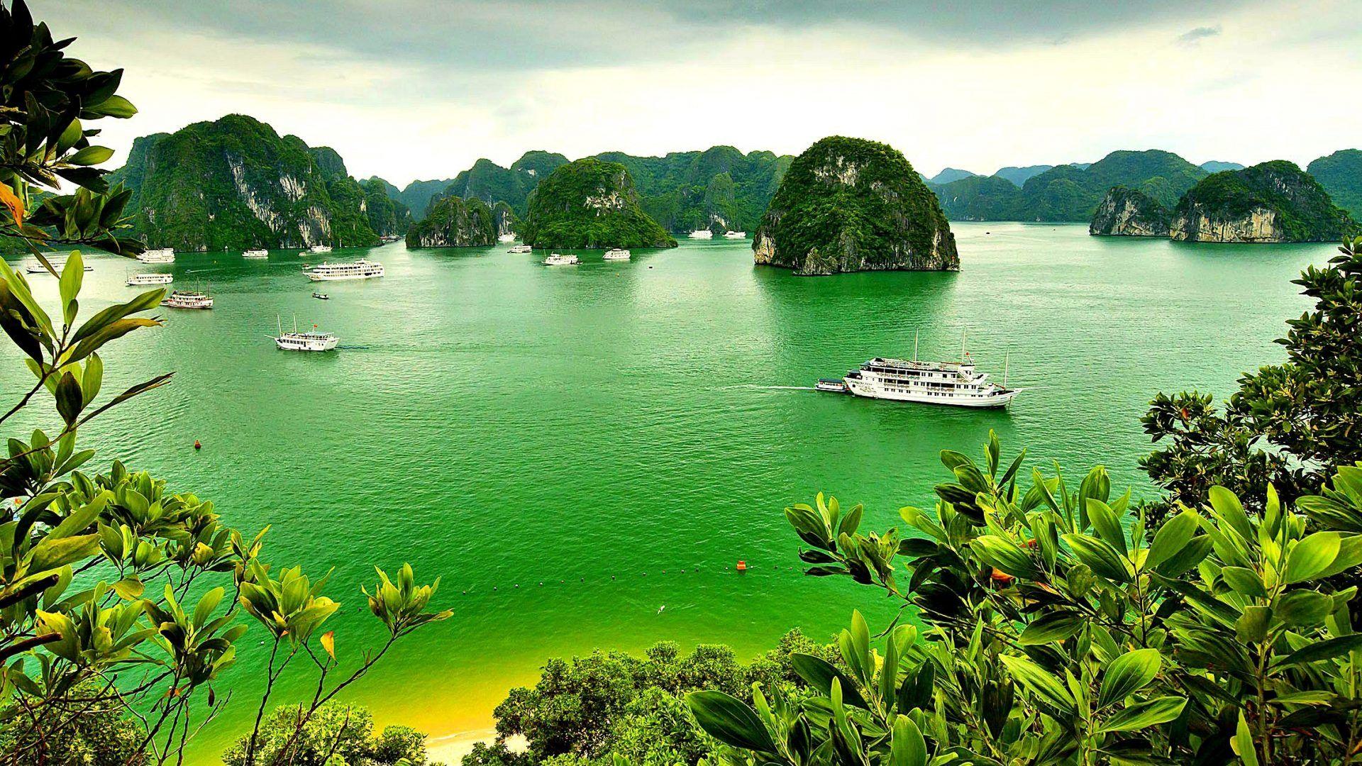 1920x1080 Wallpaper Tagged With Vietnam: Hoi Boat Sunrise Rowing Vietnam