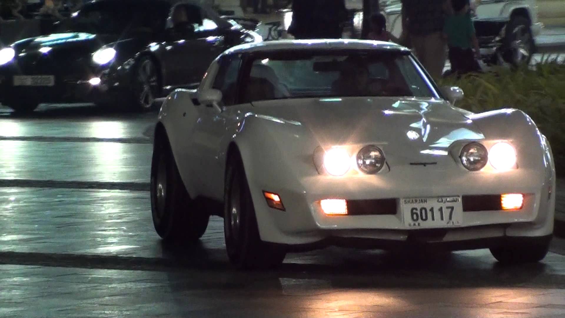 1920x1080 white classic Corvette C3