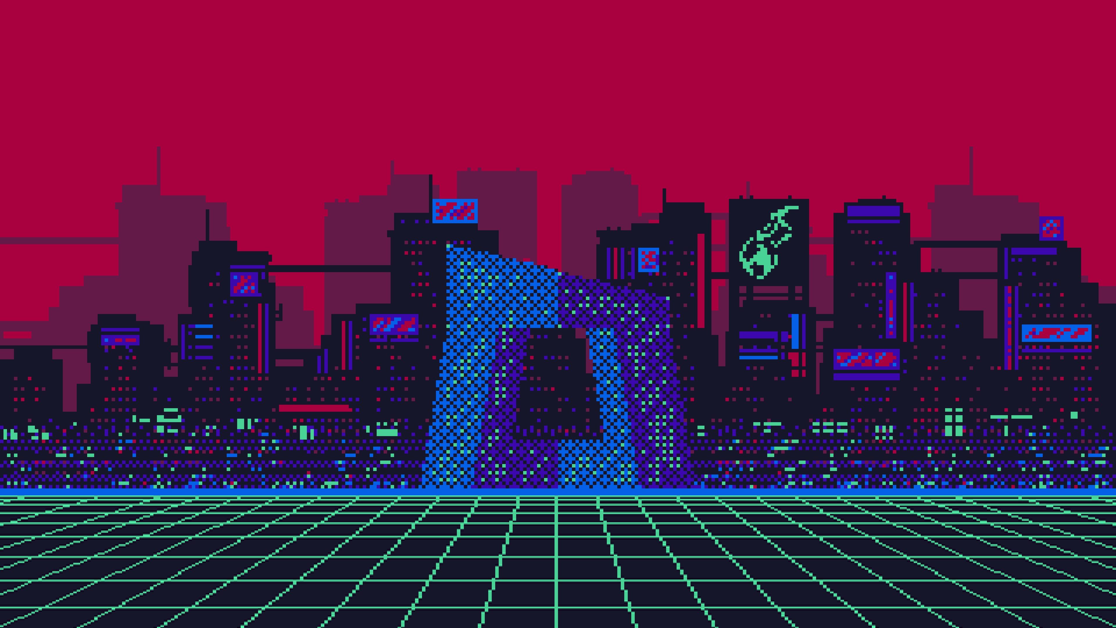 3840x2160 Pixel Art Wallpaper and Background HD Wallpaper of Pixel Art
