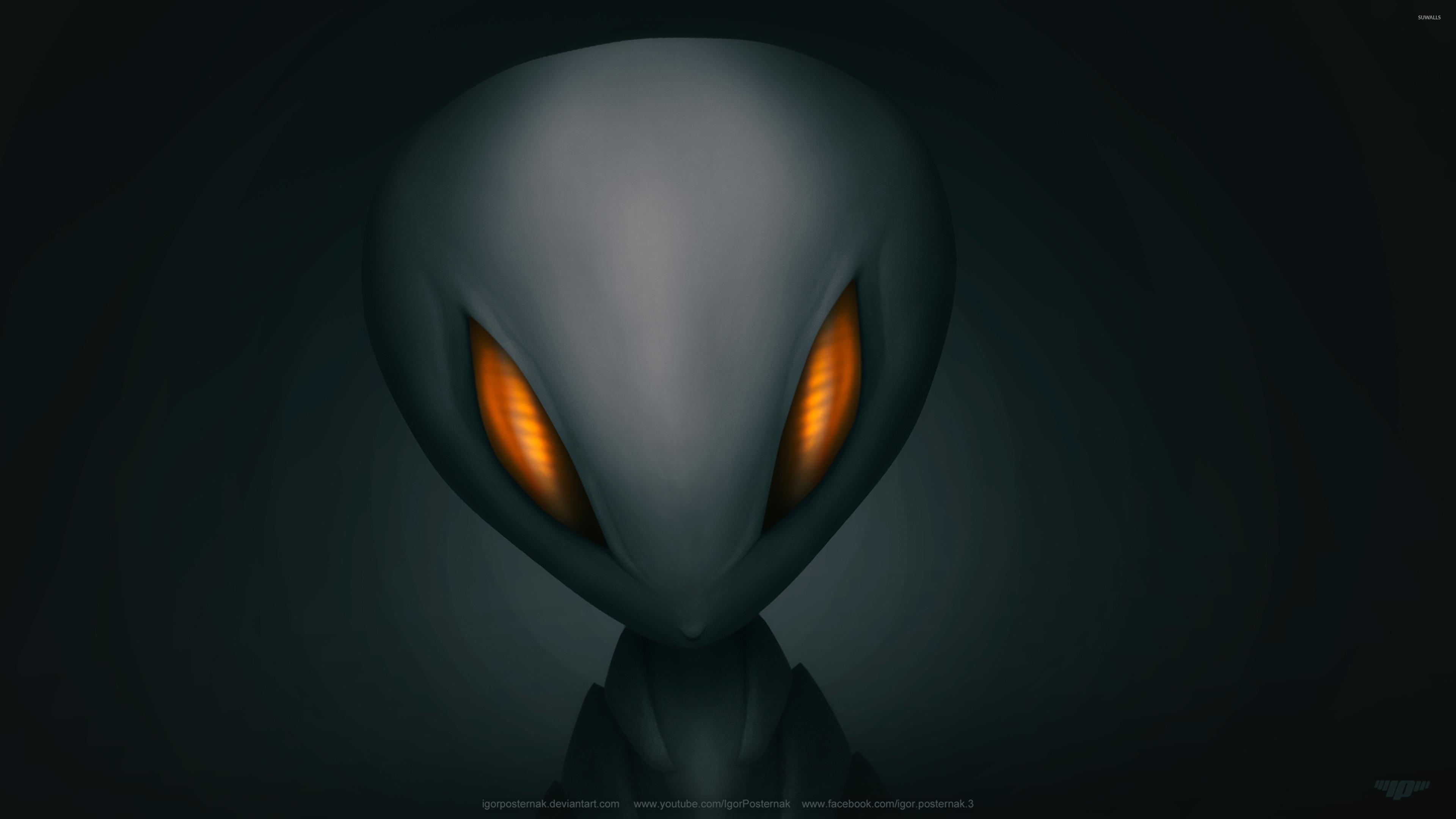 3840x2160 3D Alien Wallpaper (3840x2160 px)