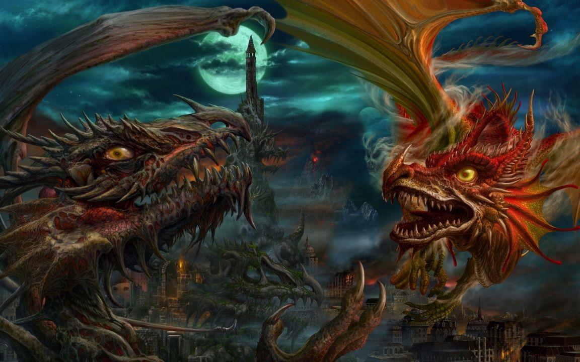 1152x720 Dragons Fight