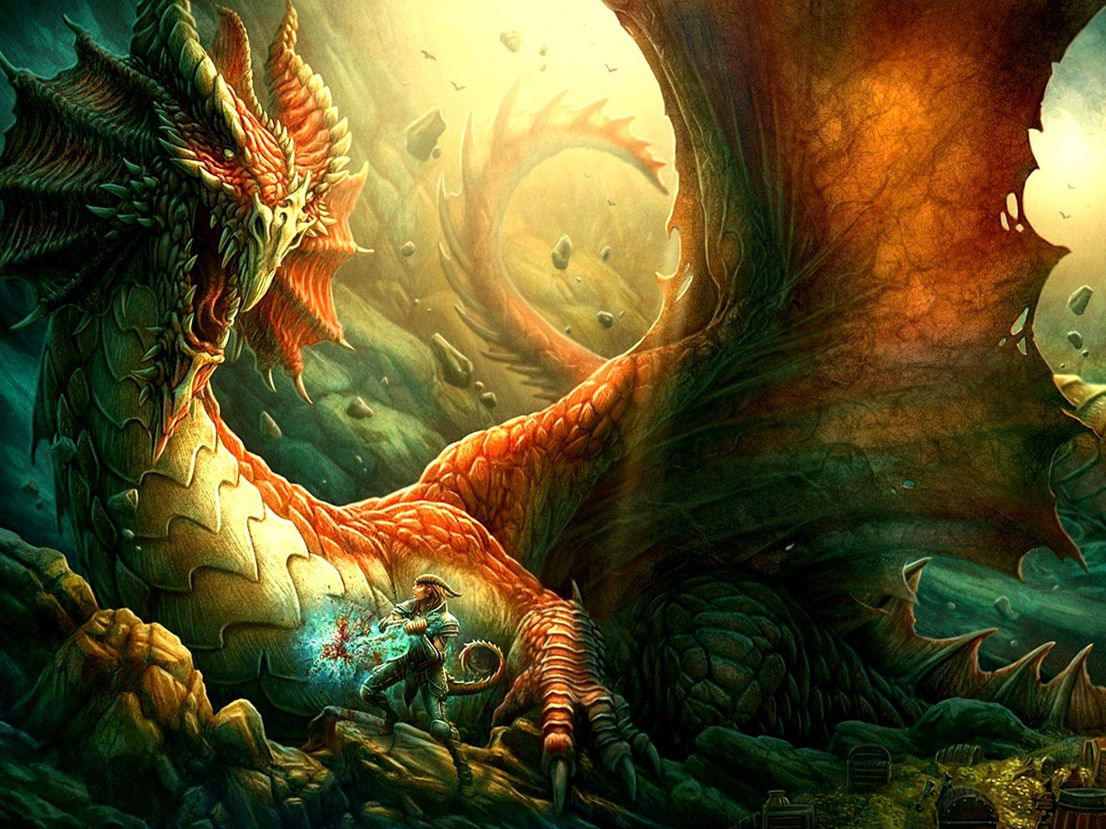1600x1200 Fantasy dragon wallpaper