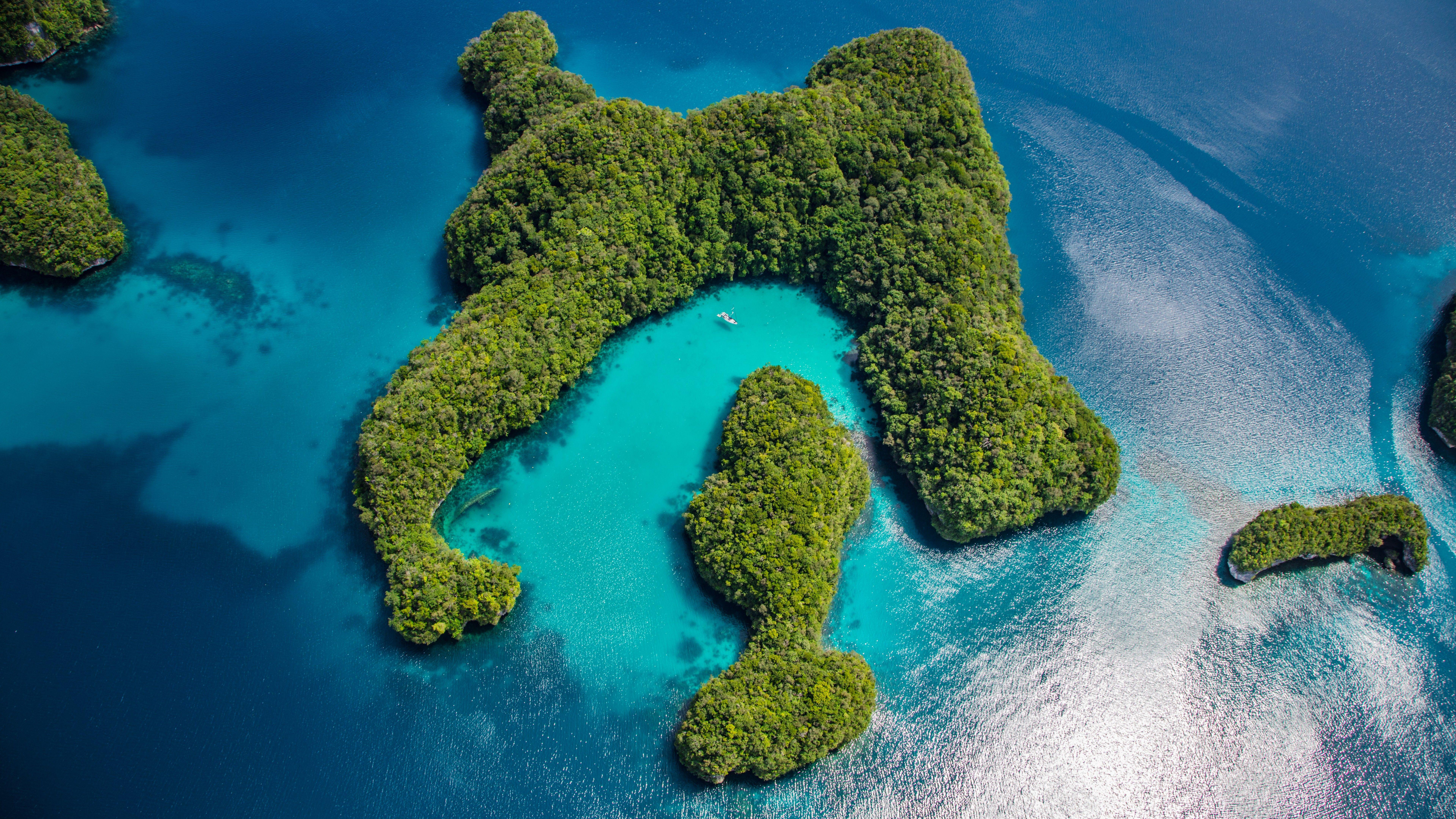 7680x4320 Wallpaper Palau, Philippines, ocean, islands, 8k, Nature