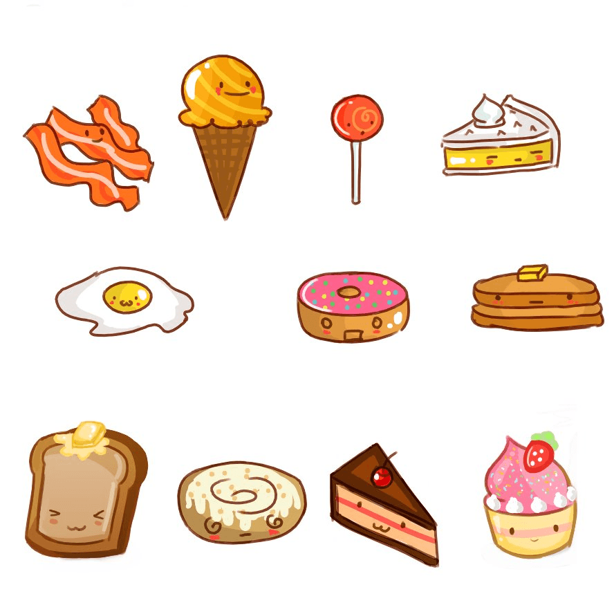 888x888 Cute Food Wallpaper Wallpaper
