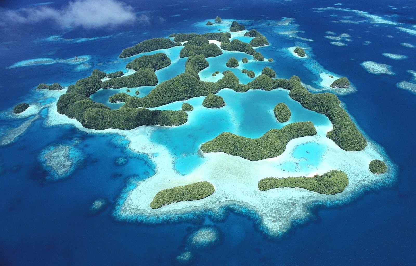 1600x1024 Download Wallpaper Rock Islands Of Palau (2560x1024). The Wallpaper, photo
